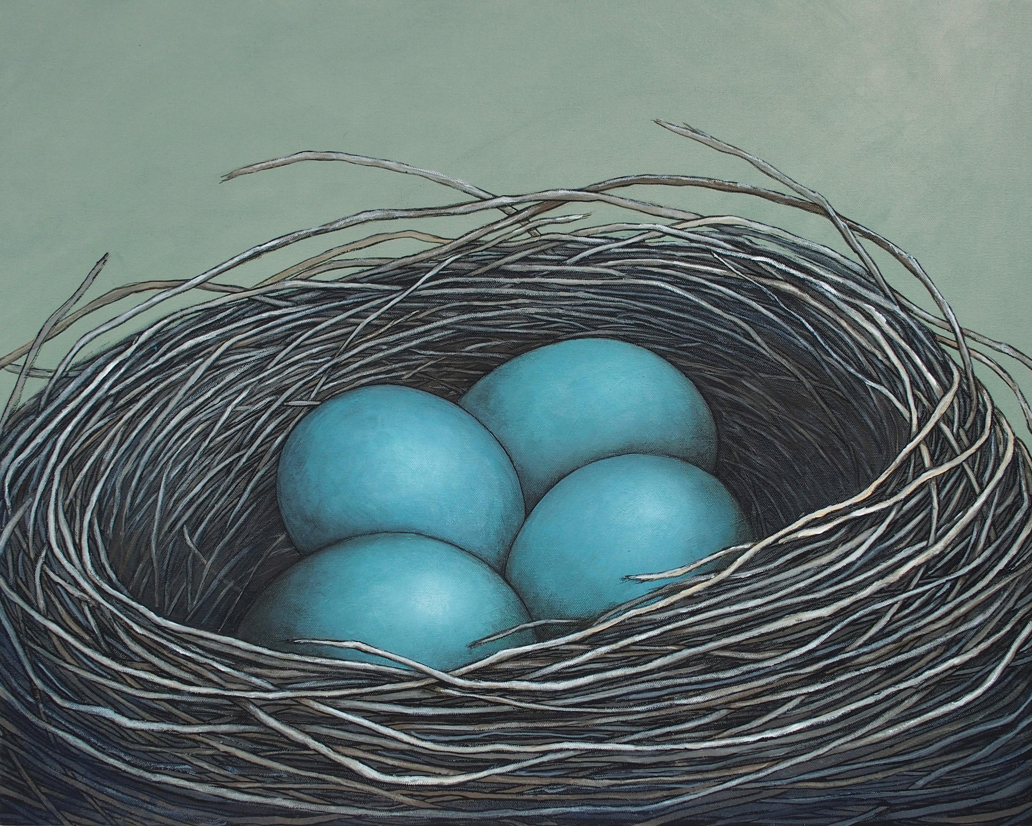 Nest In The Morning Light – Art von Jennifer Ross