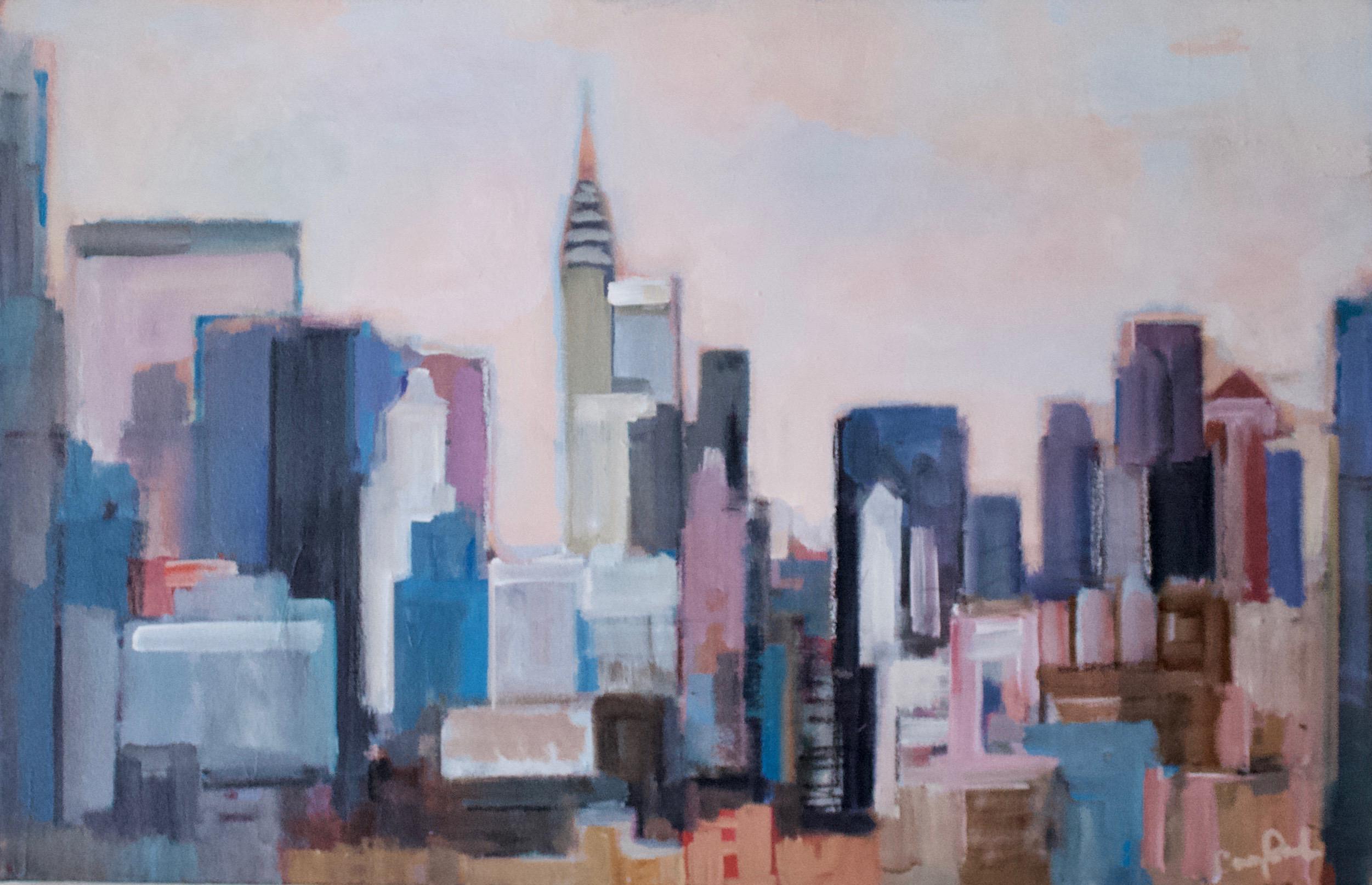Carey Parks-Schwartz Interior Painting - City from a Distance