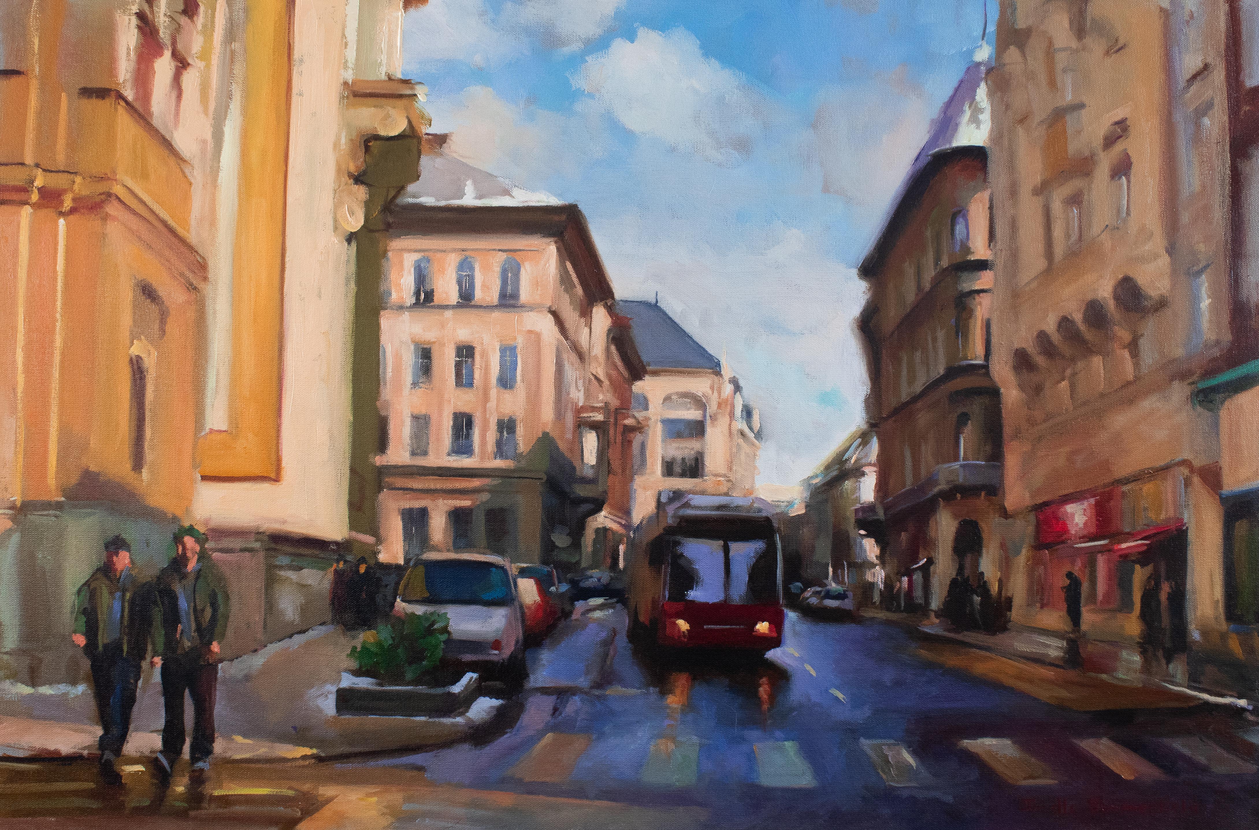 Street in Budapest - Art by Jonelle Summerfield