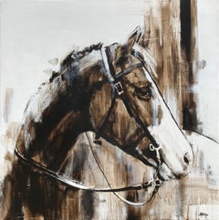 Contemporary Horse Painting, "Structure II"