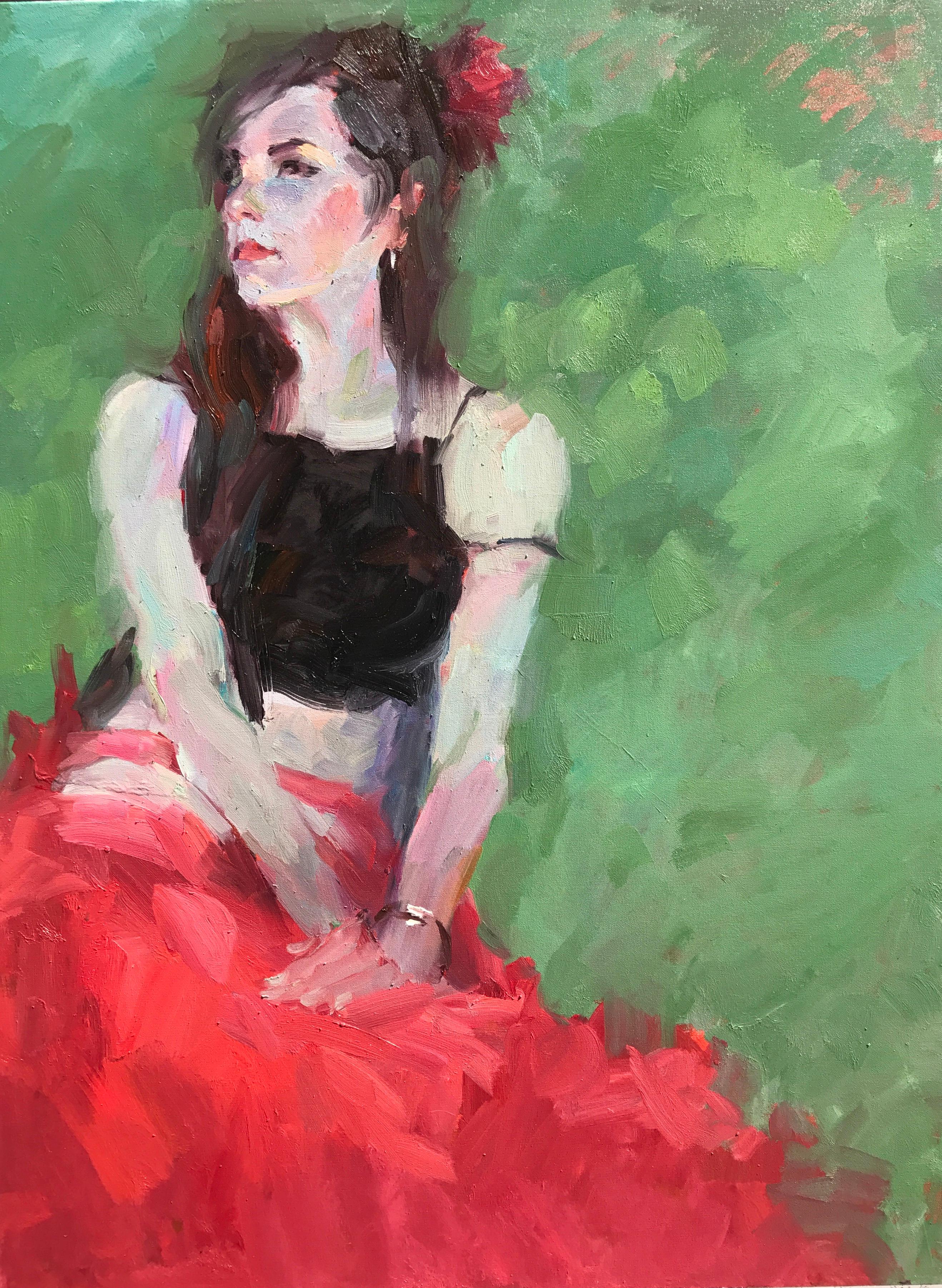 Red Skirt - Art by Brian Zheng