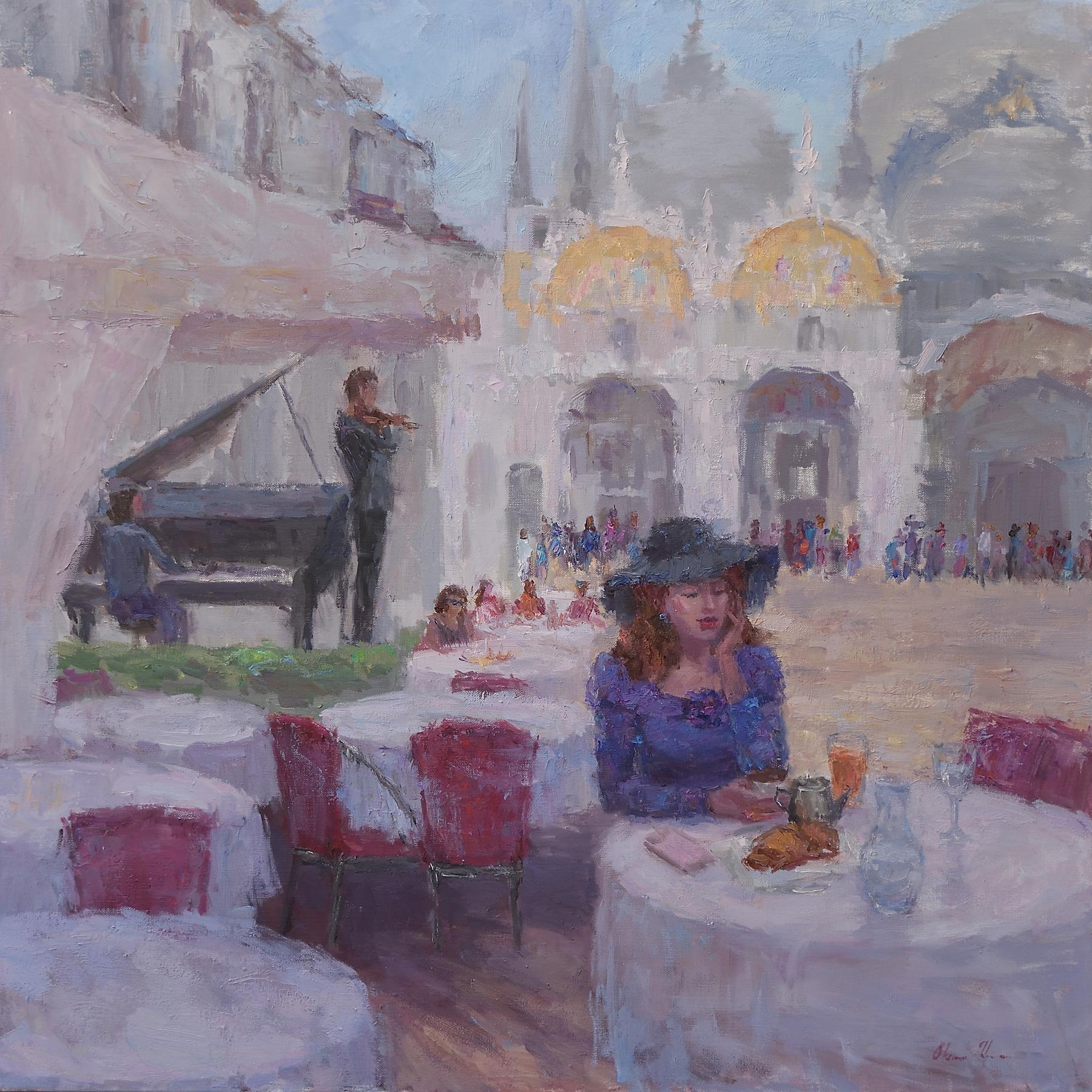 Oksana Johnson Interior Painting - Breakfast on Piazza San Marco