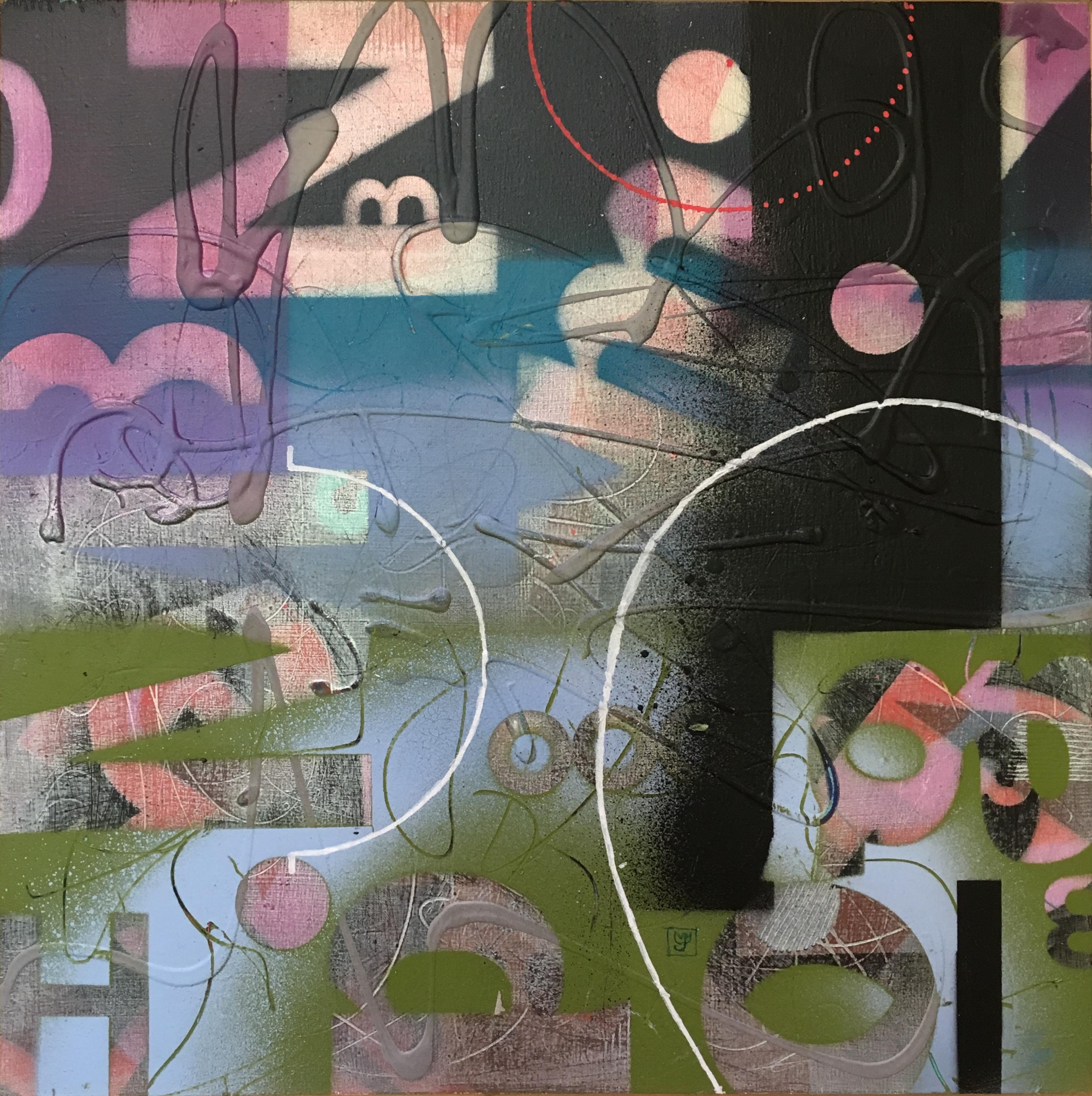 Abstract Painting di Janine Etherington - La primavera è arrivata