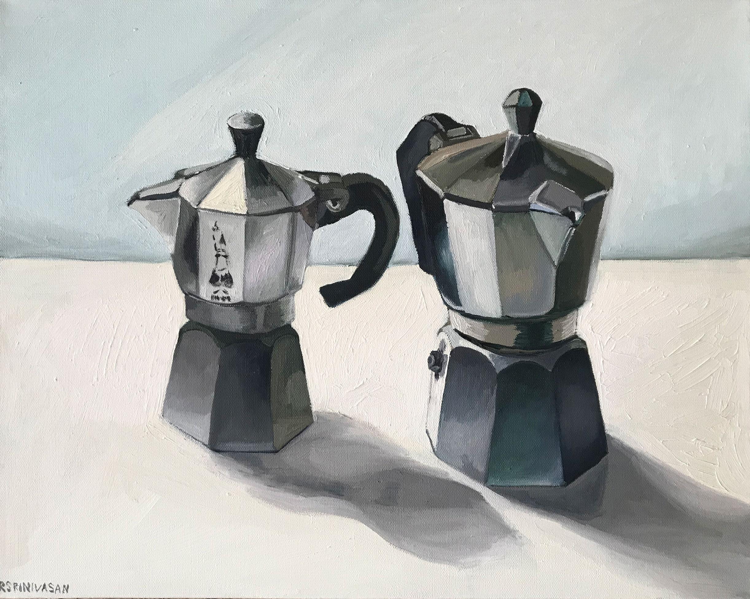 Rachel Srinivasan Still-Life Painting - Sky Coffee
