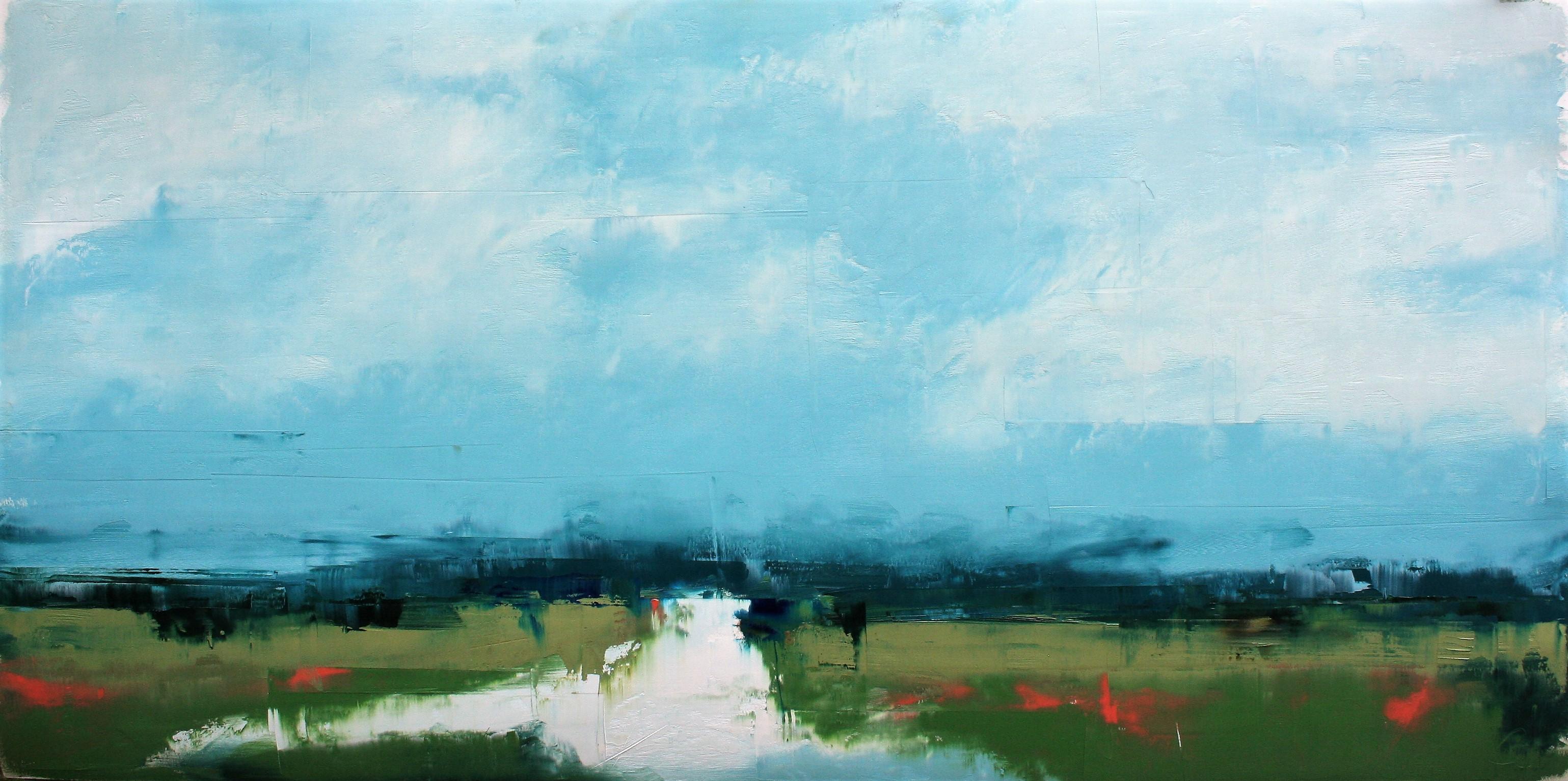 Ronda Waiksnis Landscape Painting - Spring's Season