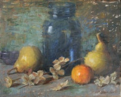 Blue Glass Jar, Oil Painting