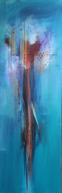 Blue Horizon, Abstract Painting