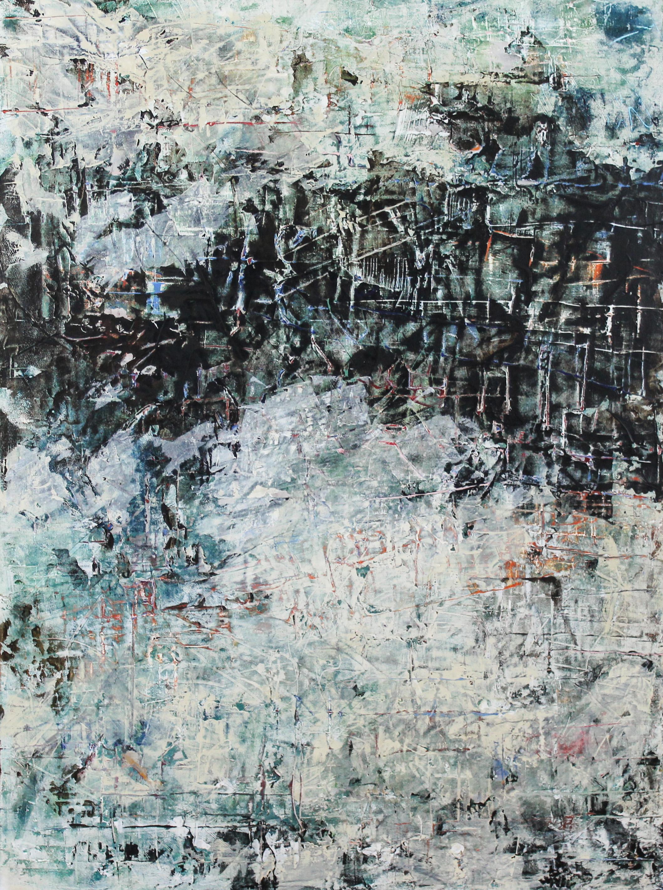 Turmoil, Abstract Painting - Mixed Media Art by Gary J. Noland Jr.