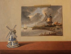 Used Windmills, Oil Painting