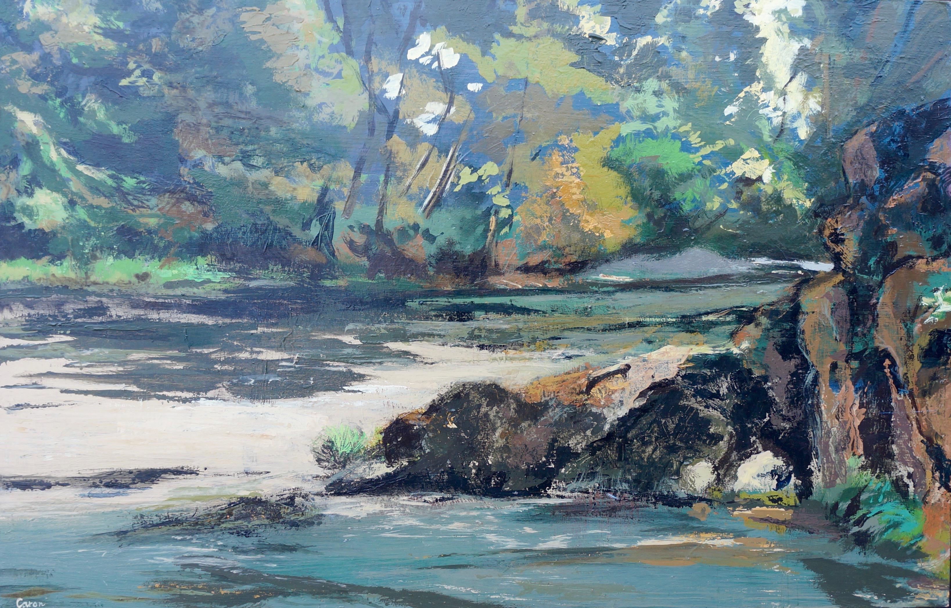 Sidonie Caron Landscape Painting - North Umpqua River, Original Painting