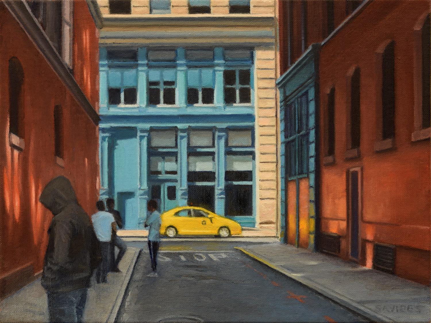 On Jersey Street, Oil Painting