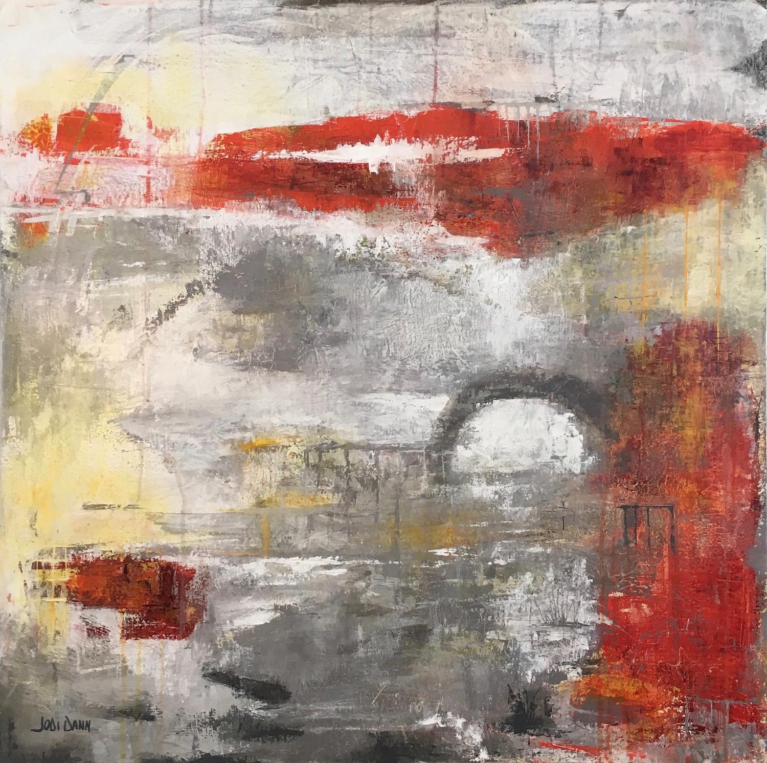 Jodi  Dann Abstract Painting - As the Sun Sets