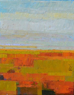 Summer Fields, Abstract Oil Painting