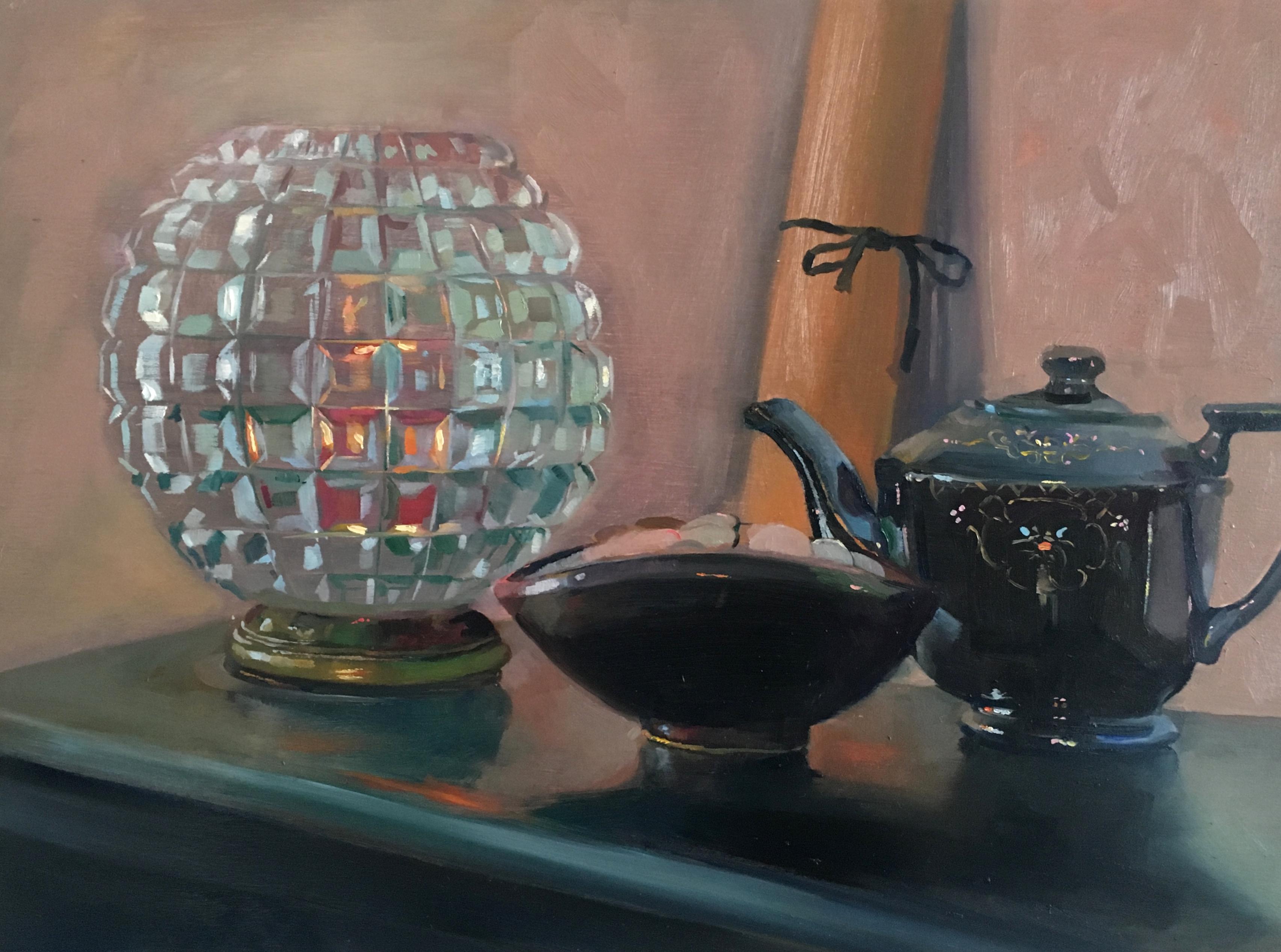 Still Life with Grandma's Teapot - Art by Carl  Grauer