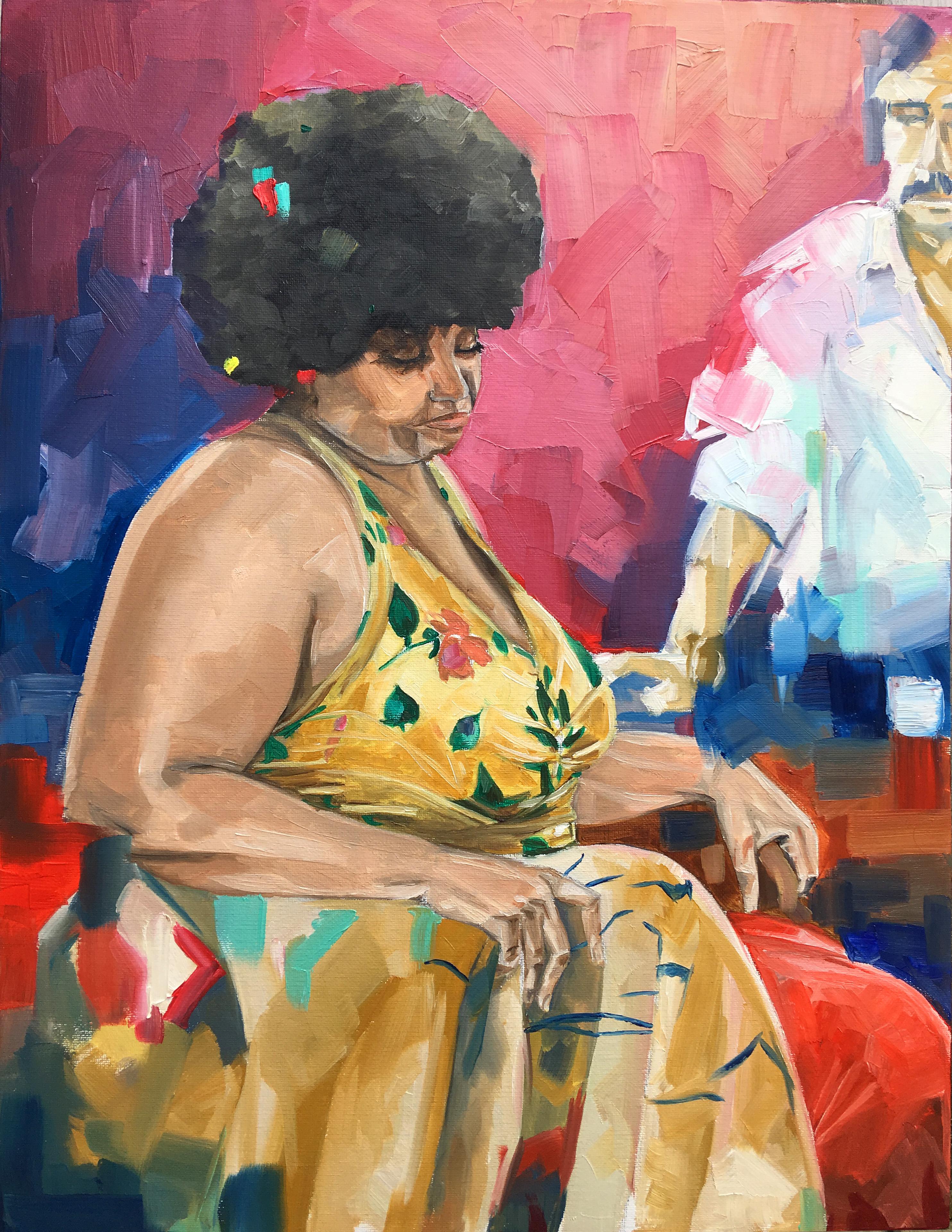 Safae Mounsif Portrait Painting - Sandy