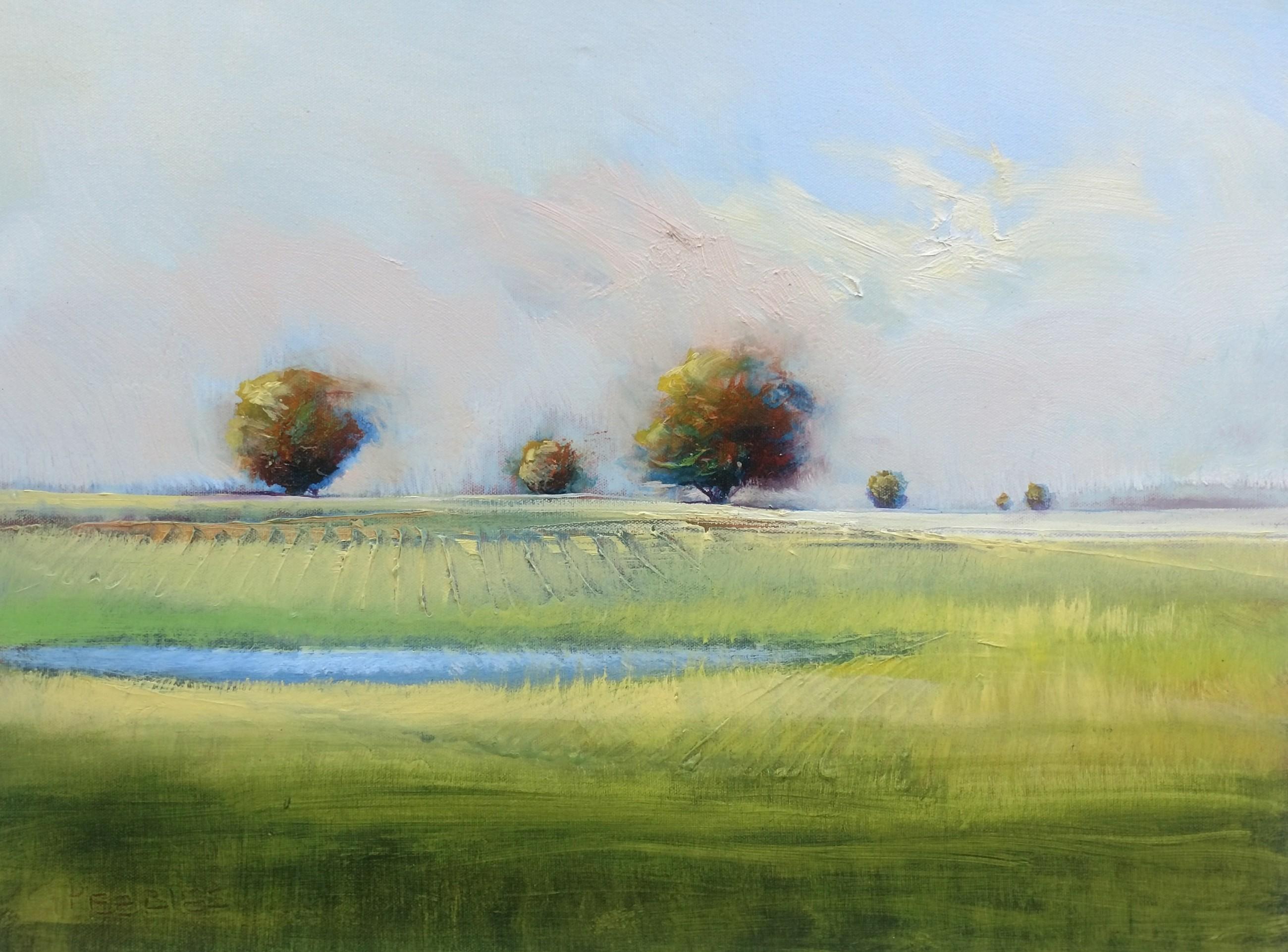 George Peebles Landscape Painting - Orchard View