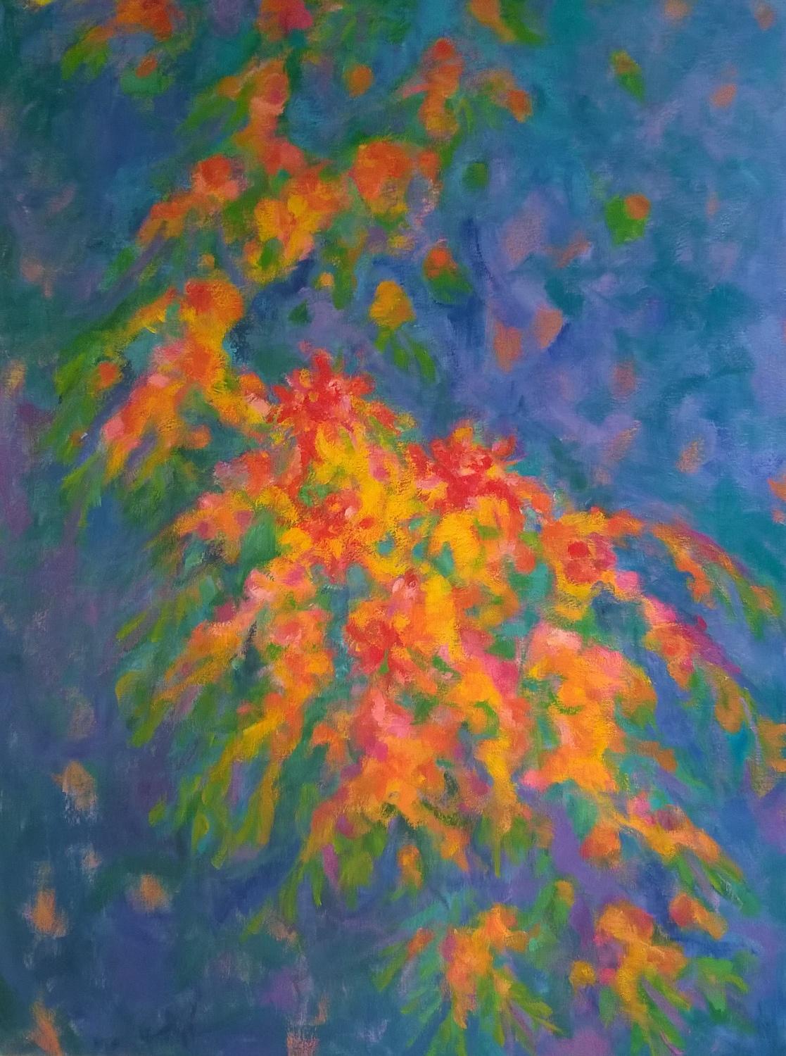 Abstract Painting di Naoko Tadotsu - Fiore di robinia