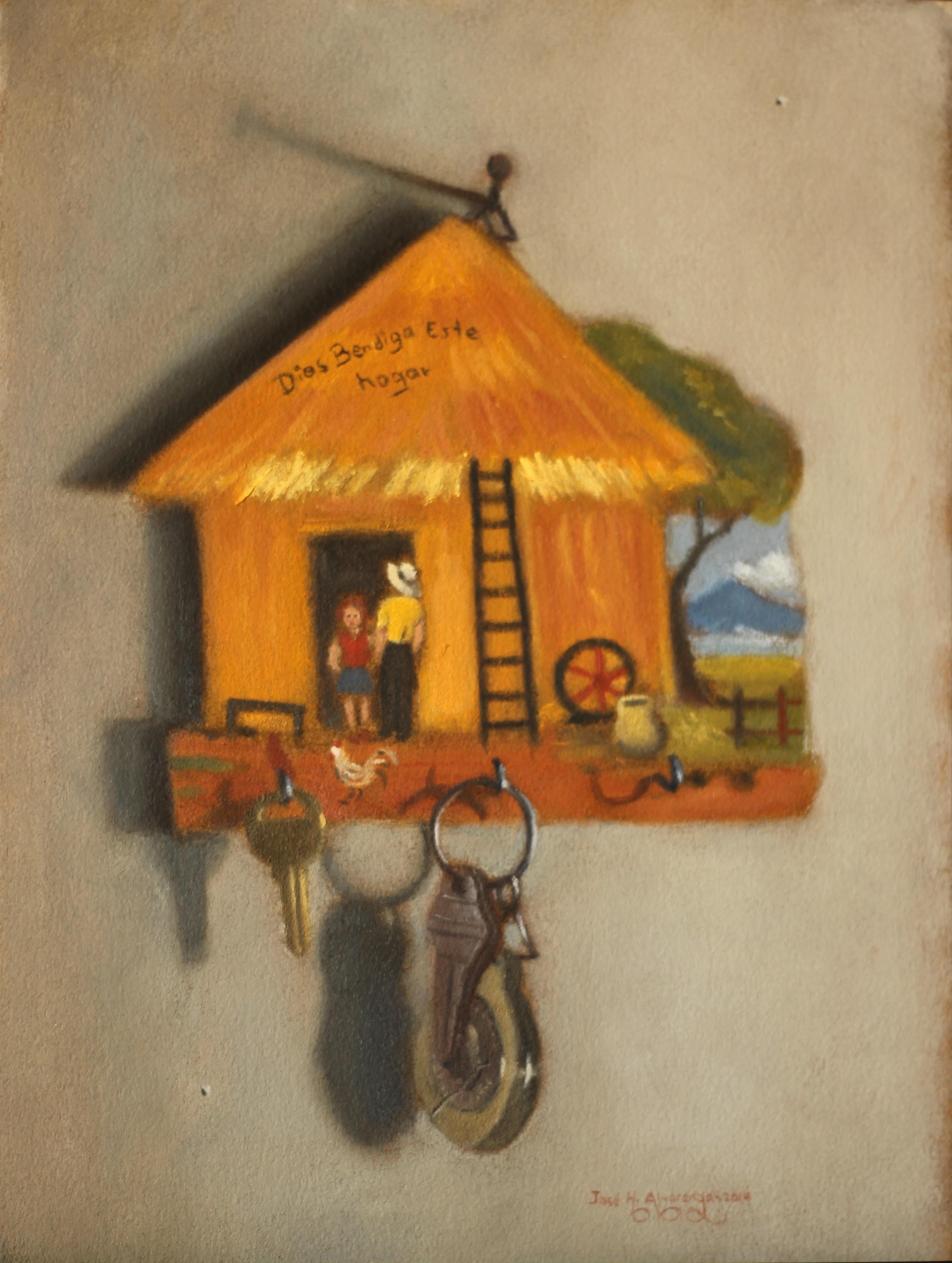 Jose H. Alvarenga Still-Life Painting - God Bless this Home