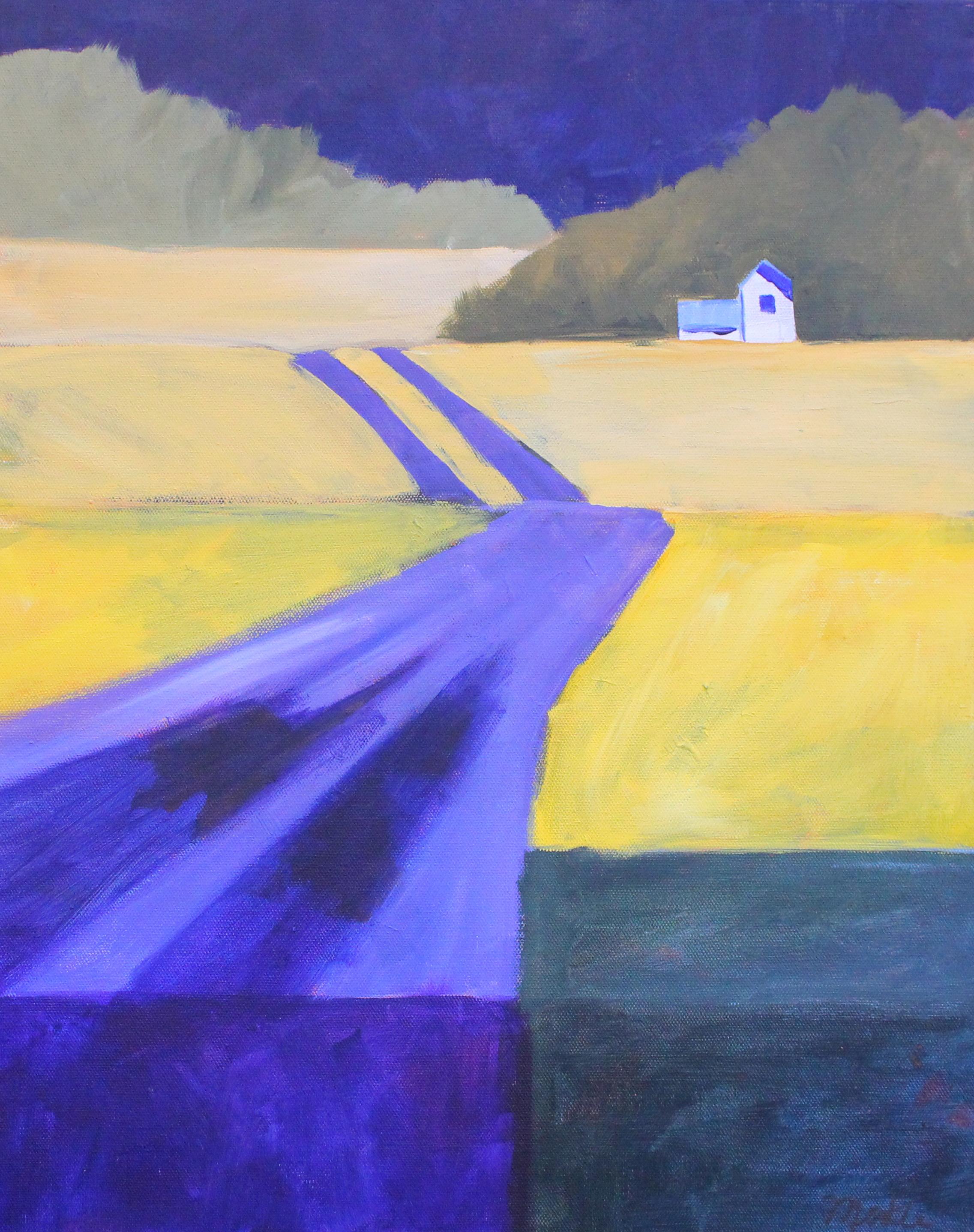 Nancy Merkle Landscape Painting - Road Home