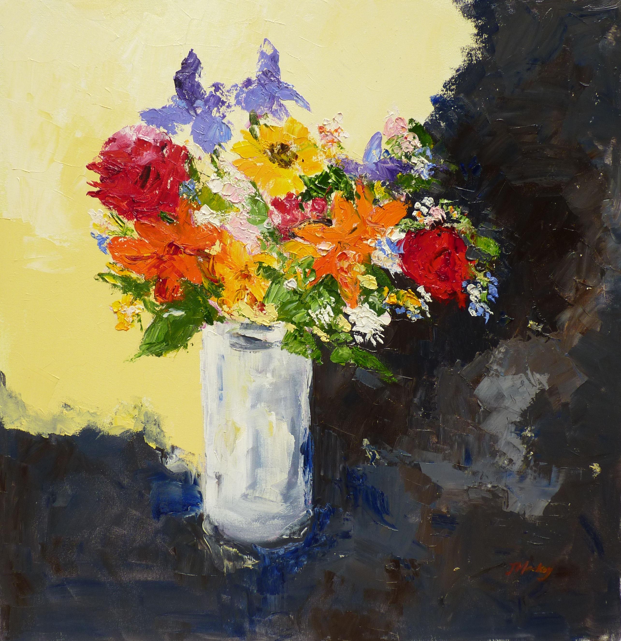 Judy Mackey Still-Life Painting - My Fair Blossoms