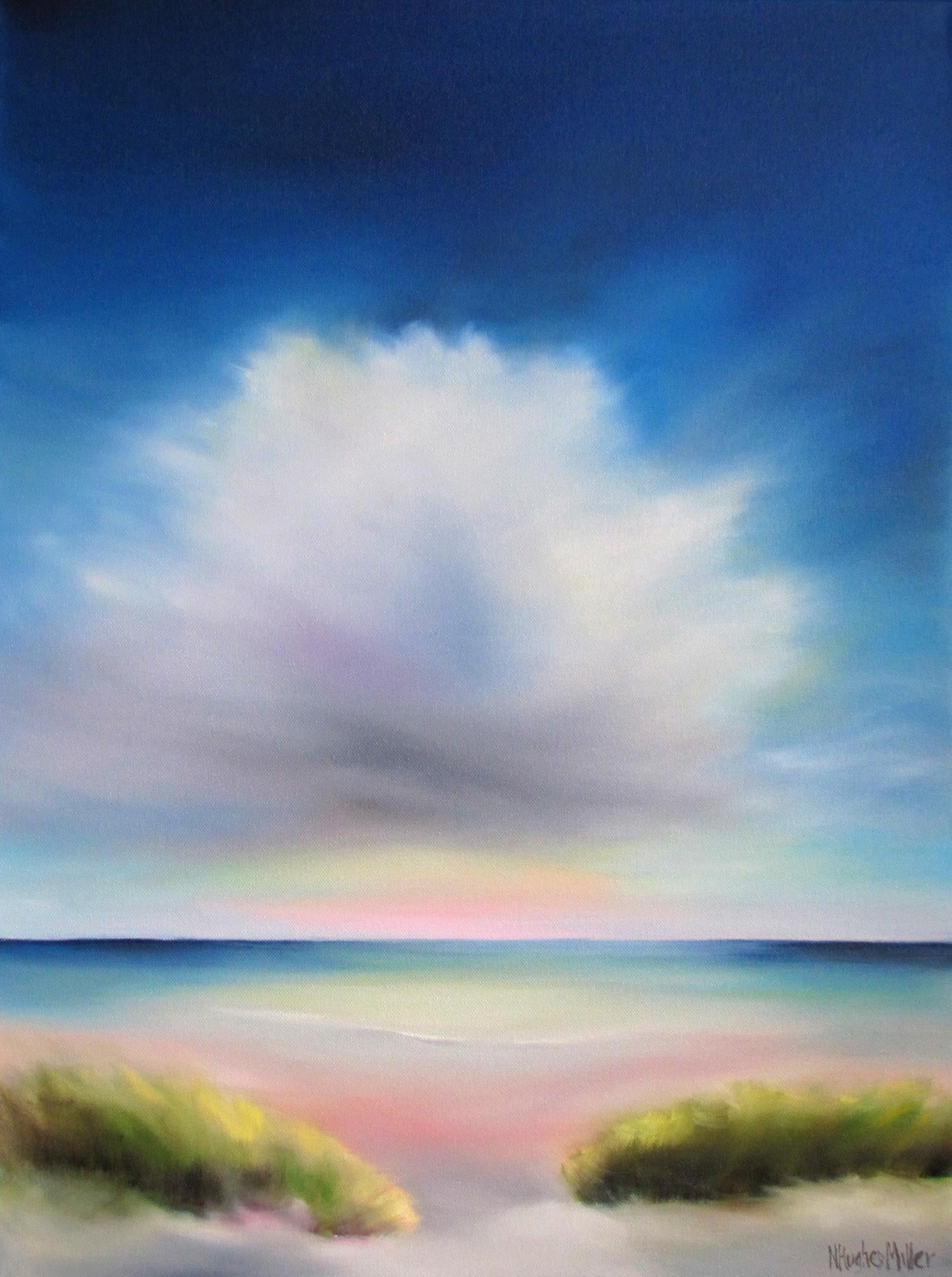 Nancy Hughes Miller Landscape Painting - Cloud Over Beach