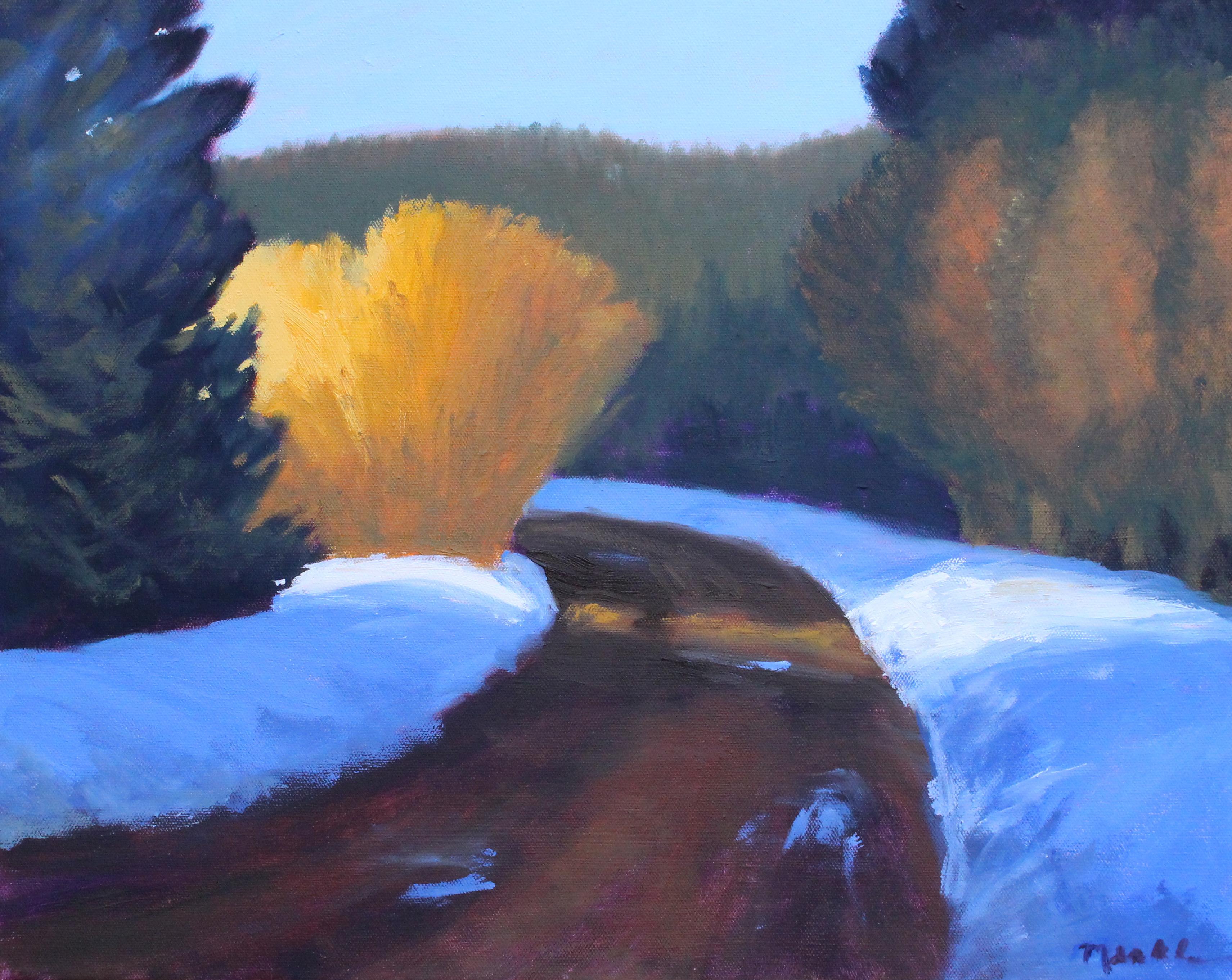 Nancy Merkle Landscape Painting - Rainier Road