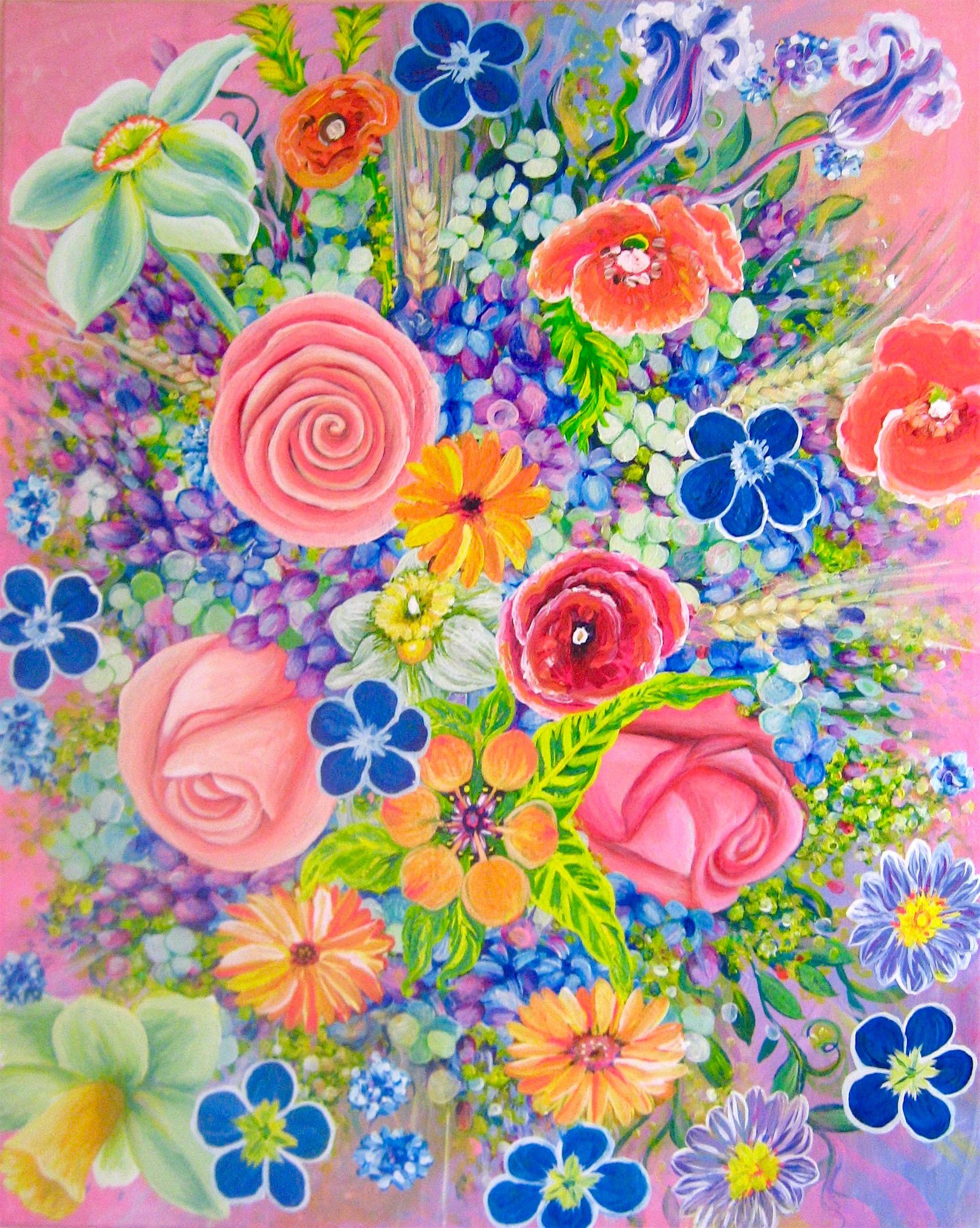 Natasha Tayles Still-Life Painting - Flowers