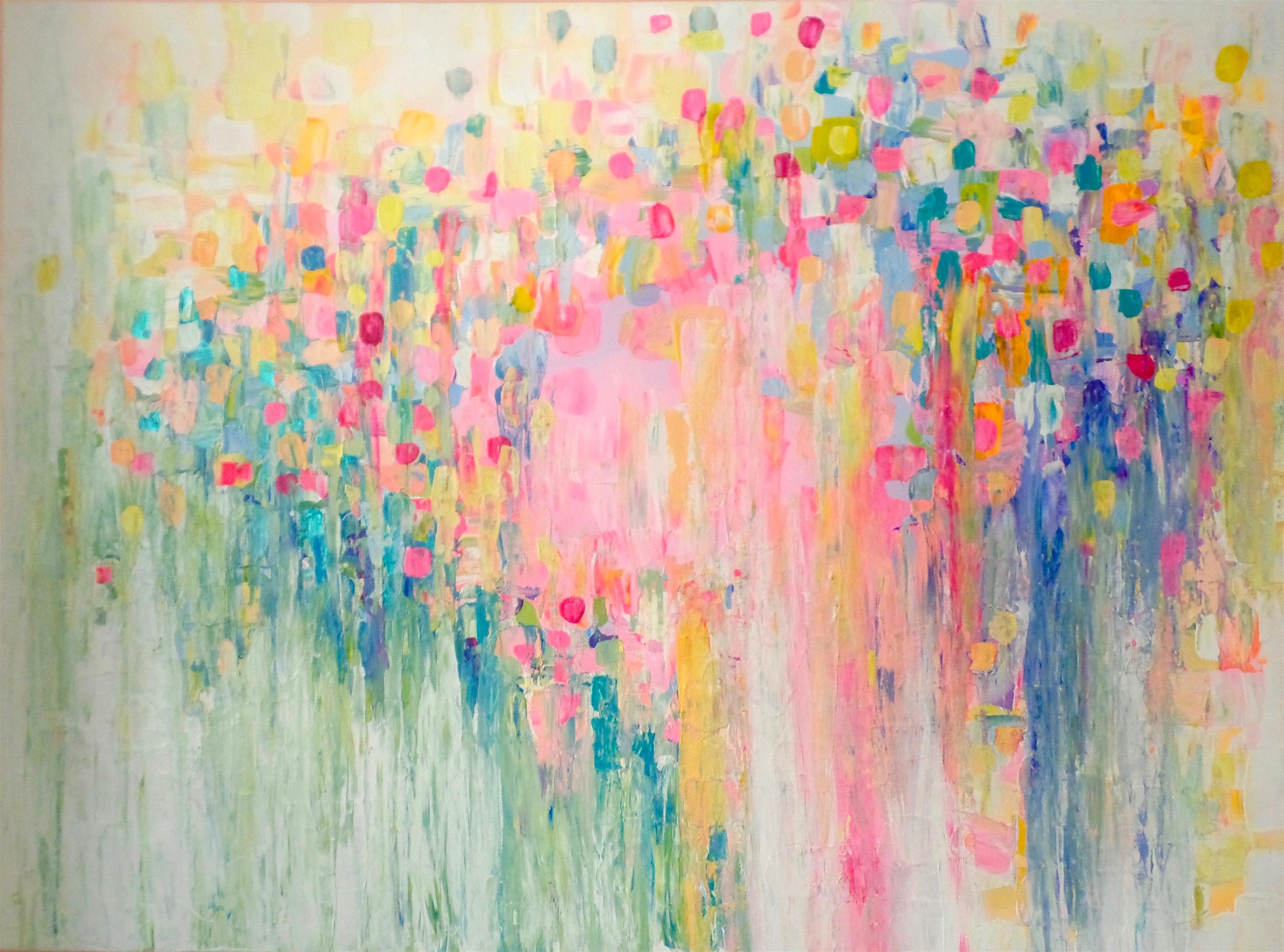 Natasha Tayles Abstract Painting - Rain or Shine 