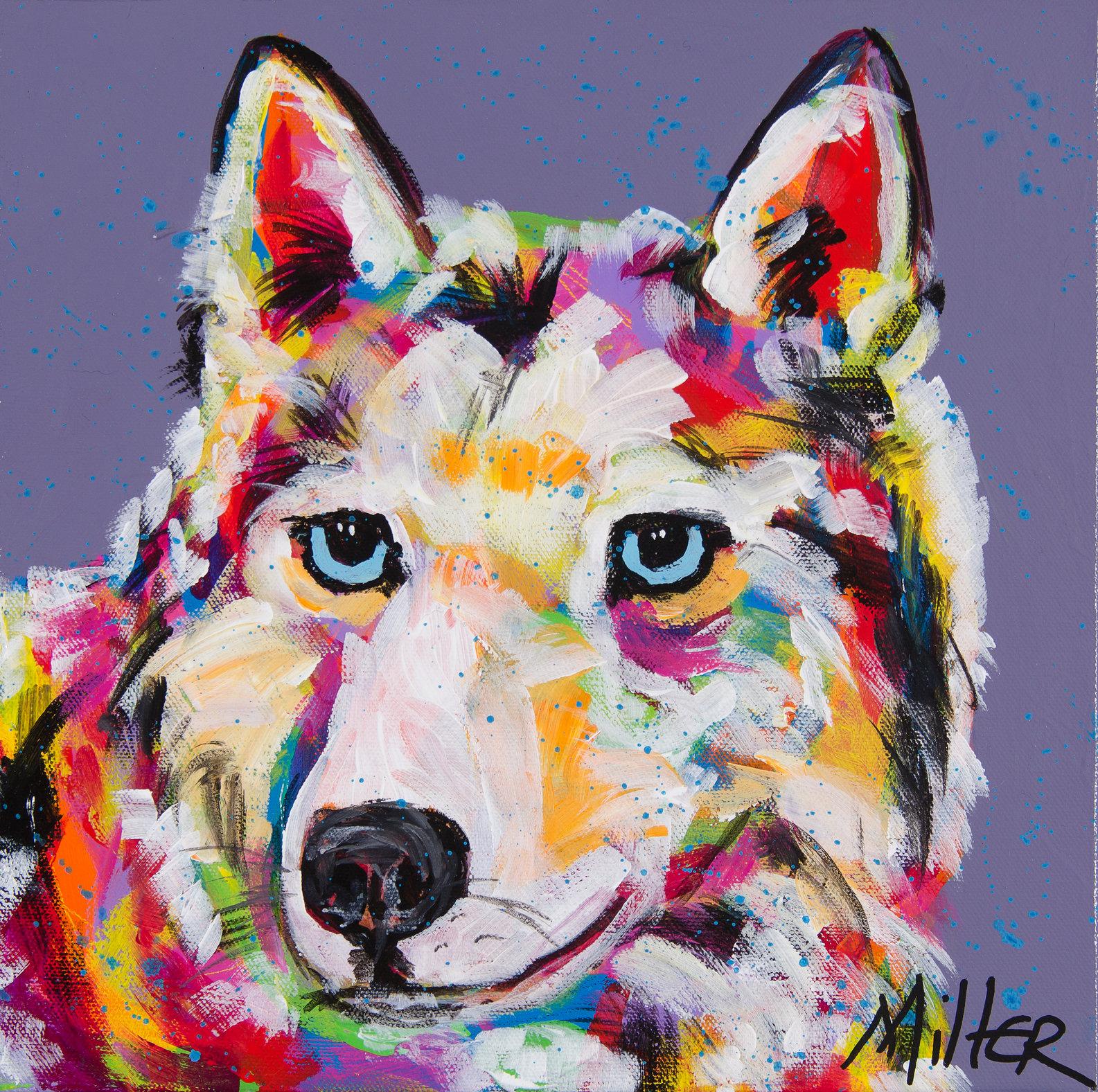Tracy Miller Animal Painting - Cool Blue
