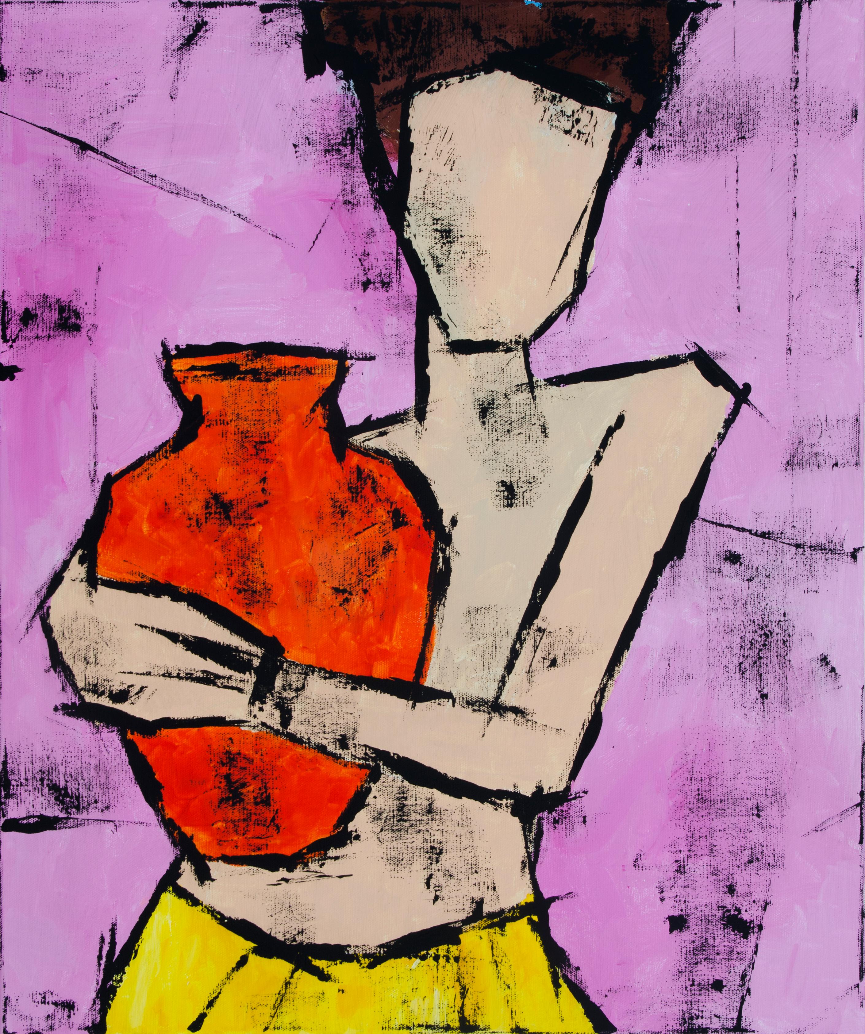 Tanya Grabkova Nude Painting - Girl with a Jug