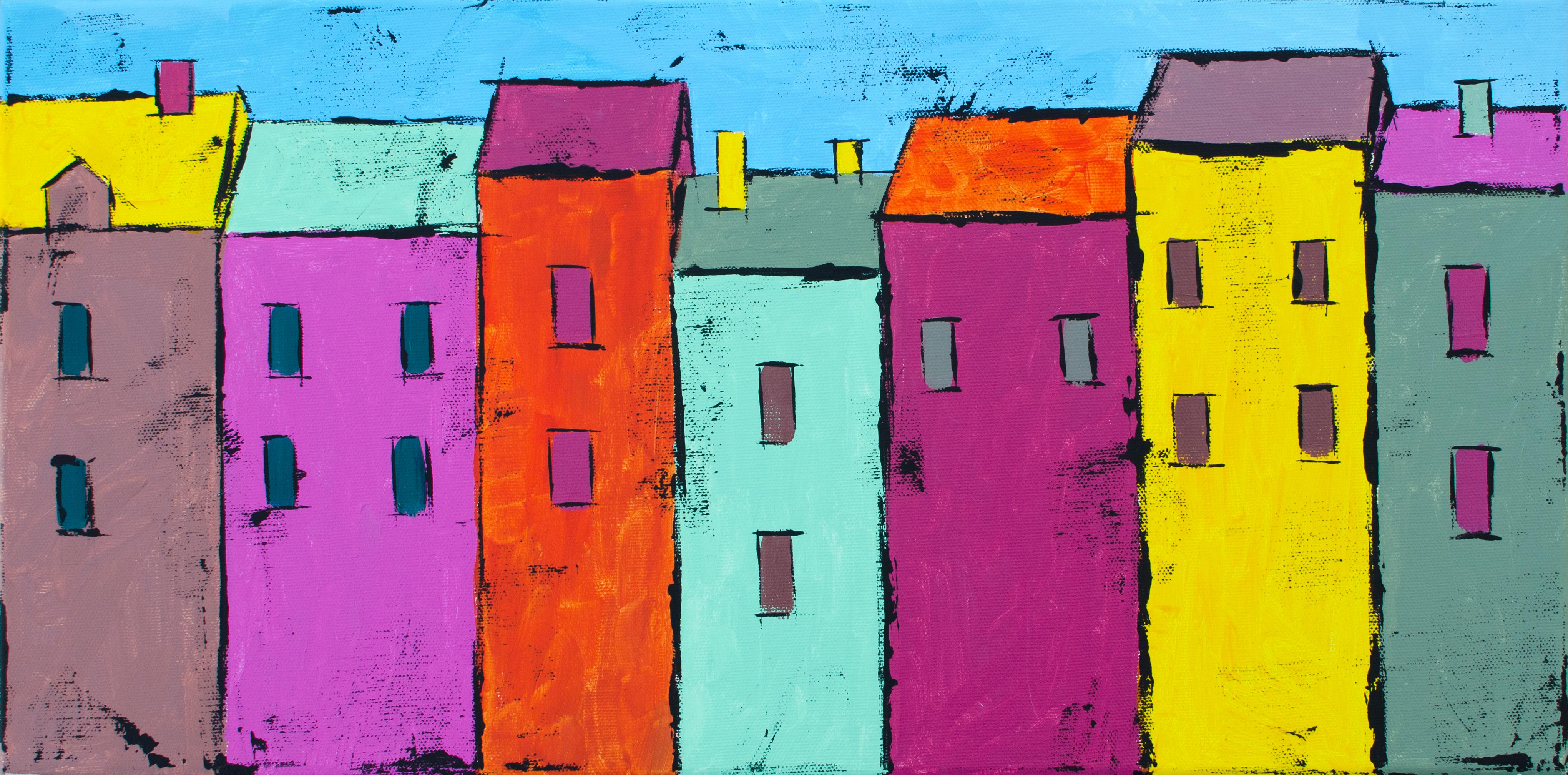Tanya Grabkova Interior Painting - Colorful Houses  2