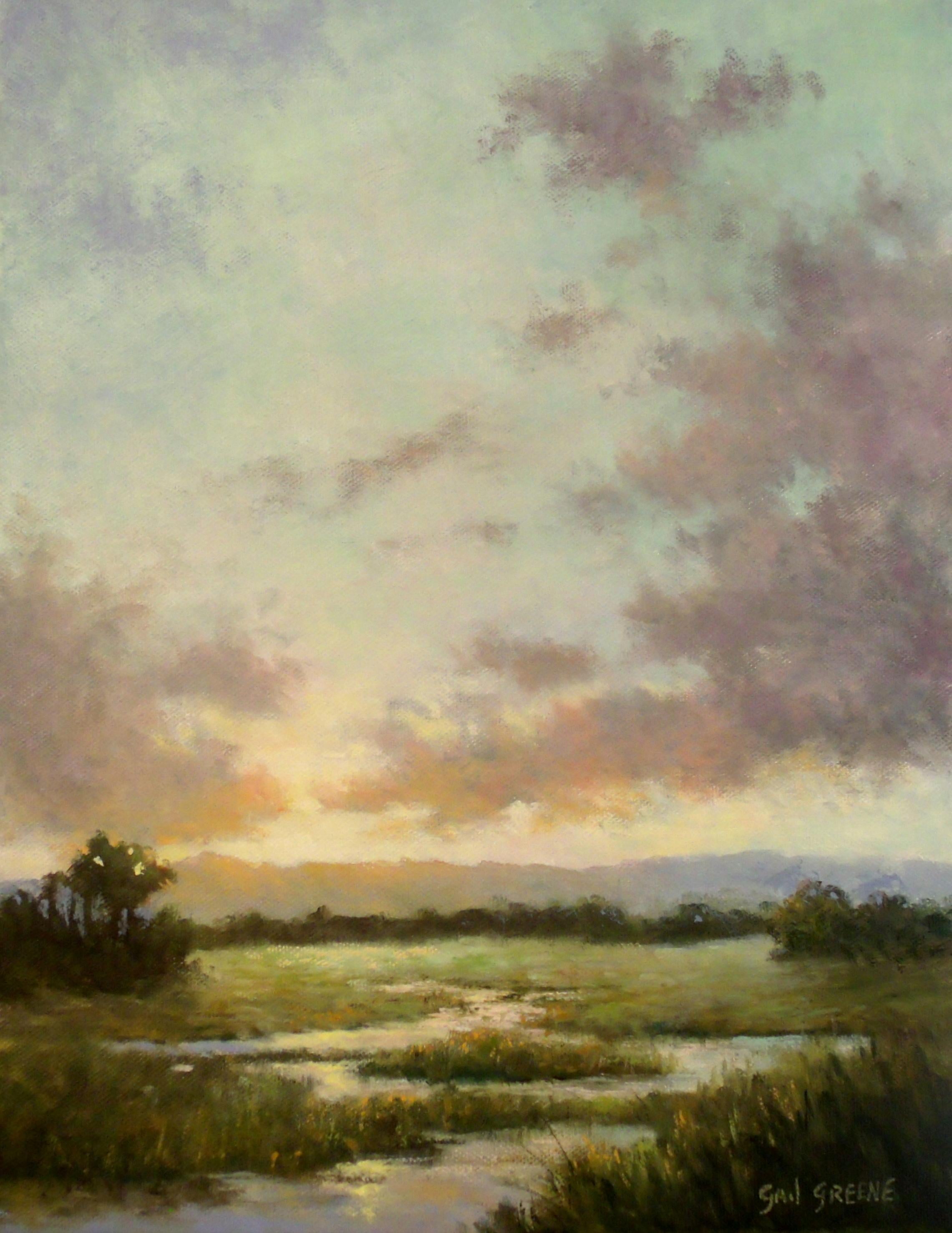 Gail Greene Landscape Painting – Looking East