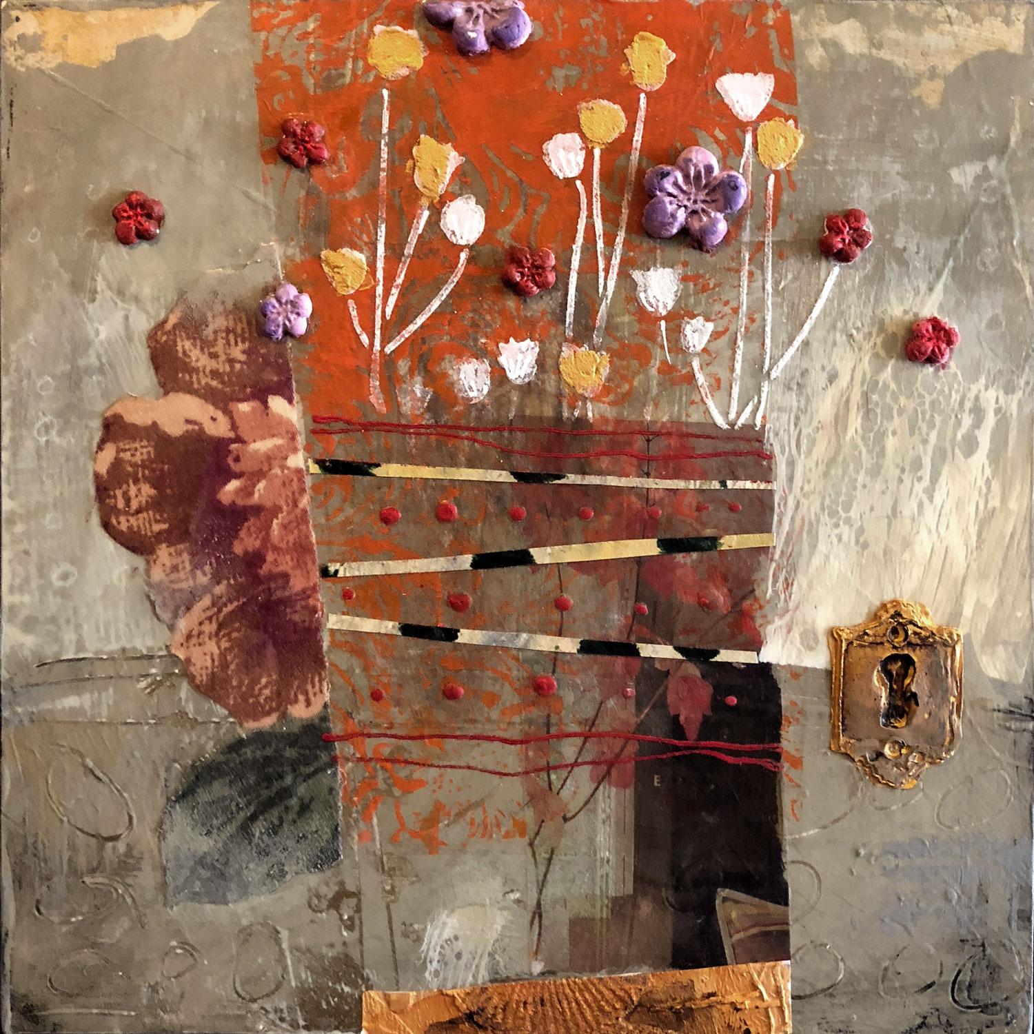 Fall Flowers, Original Painting - Mixed Media Art by Darlene McElroy