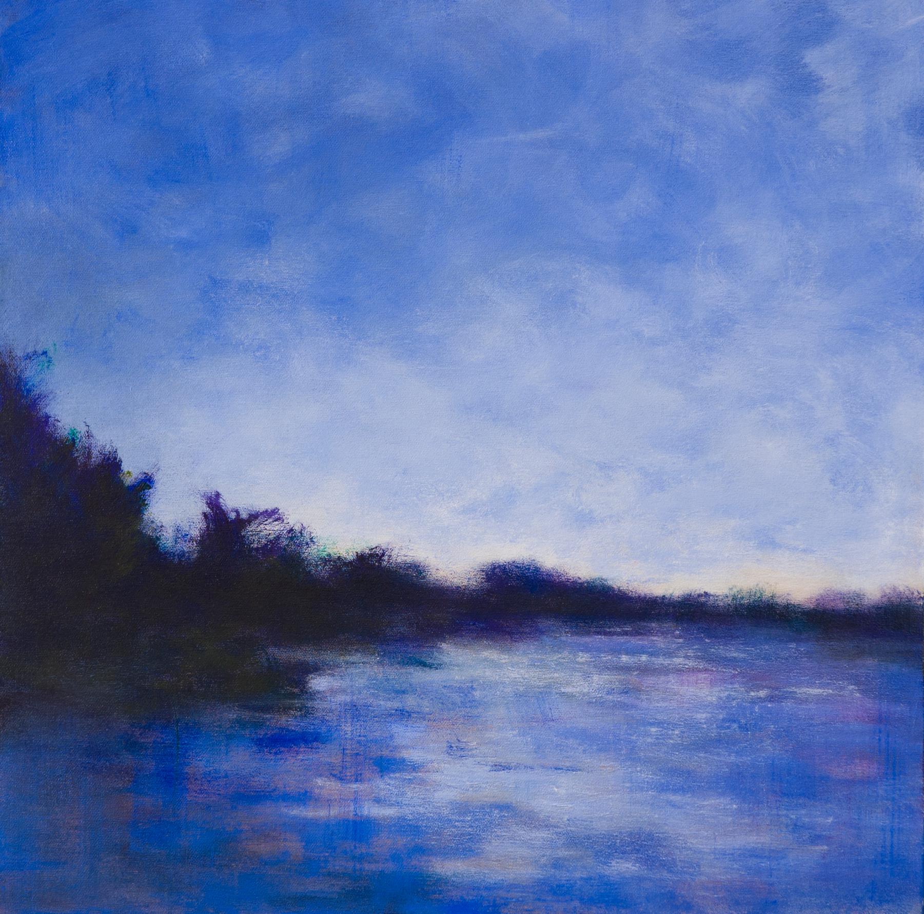 Victoria Veedell Landscape Painting - Evening Blue