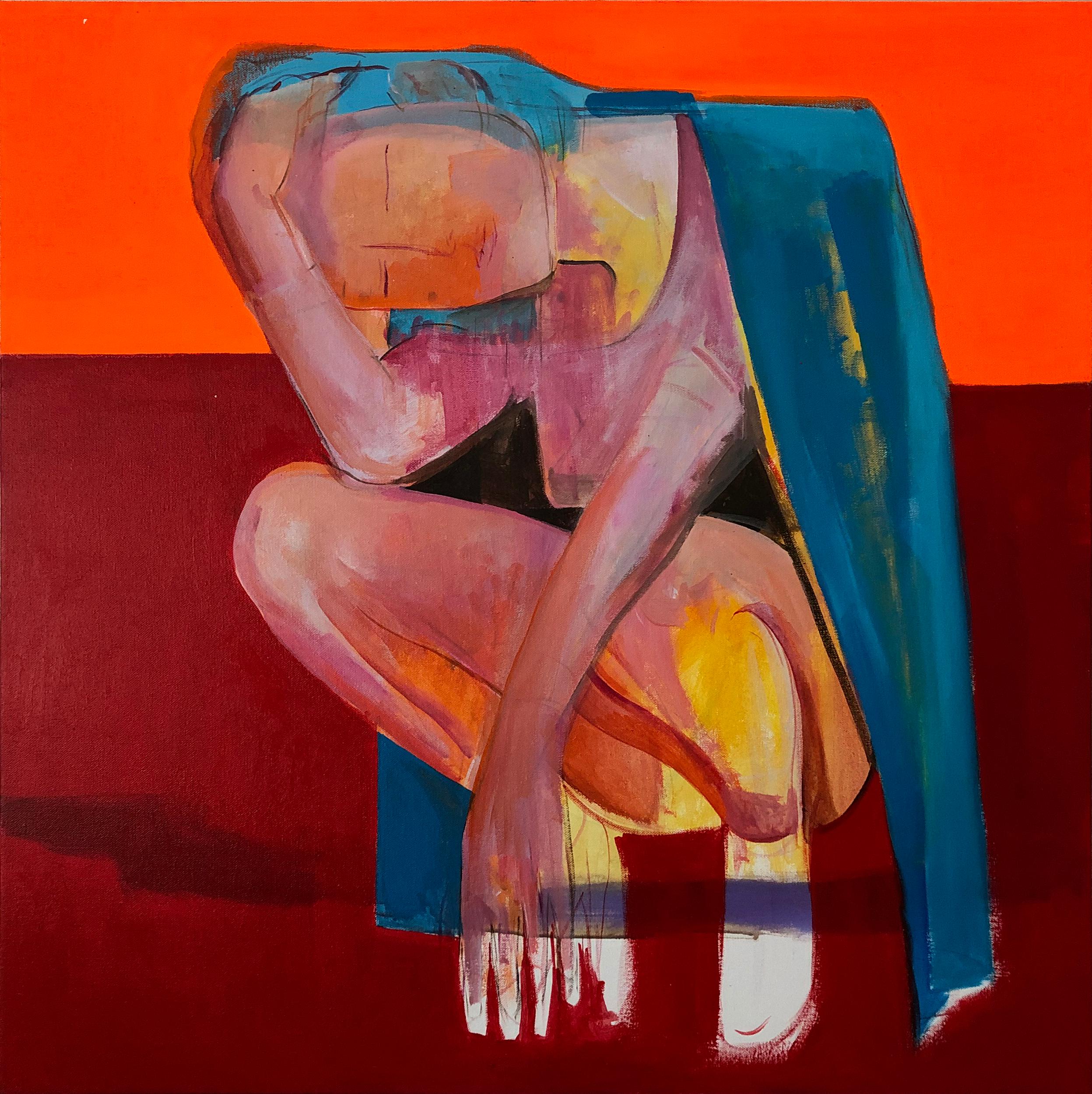Ziui Vance Nude Painting - Waiting