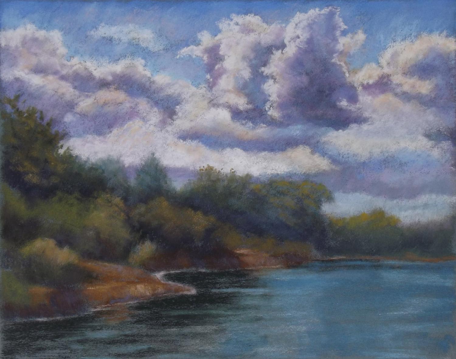 Cloudy Day at the Point - Art by Patricia Prendergast