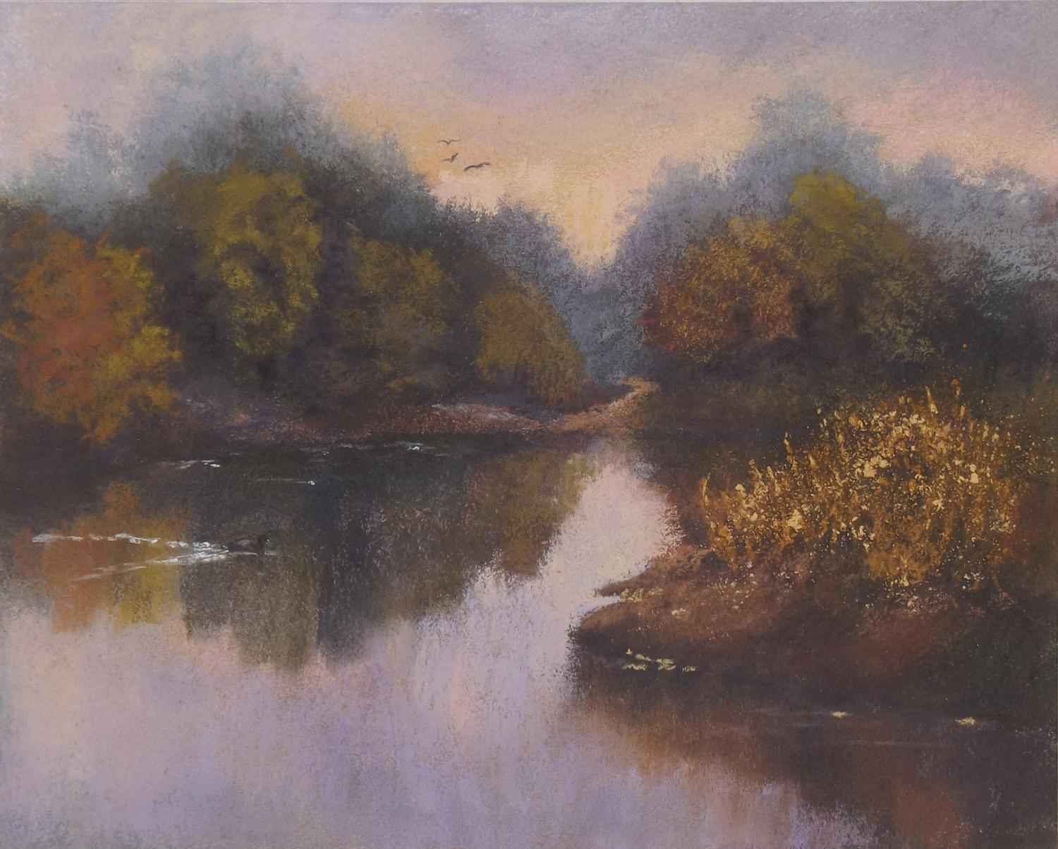 View down the River - Art by Patricia Prendergast