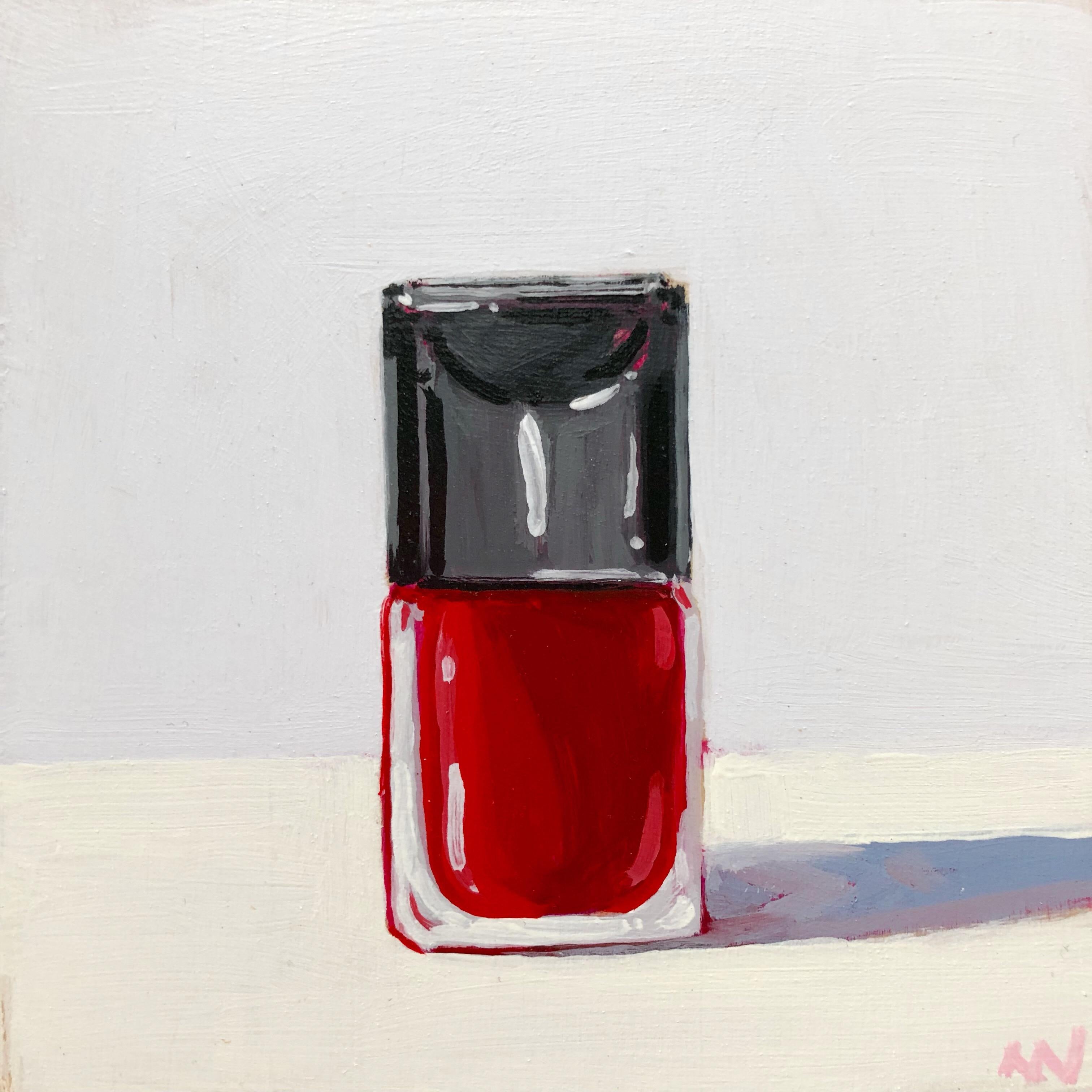 Nicole Newsted Still-Life Painting - Red Chanel