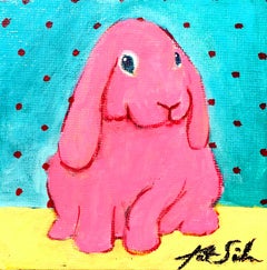 Blue Eyed Pink Bunny