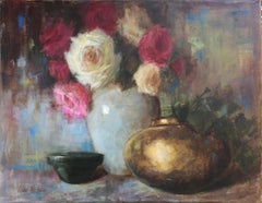 Brass Pot and Roses