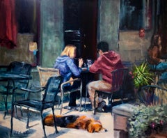 Let Sleeping Dogs Lie, Oil Painting