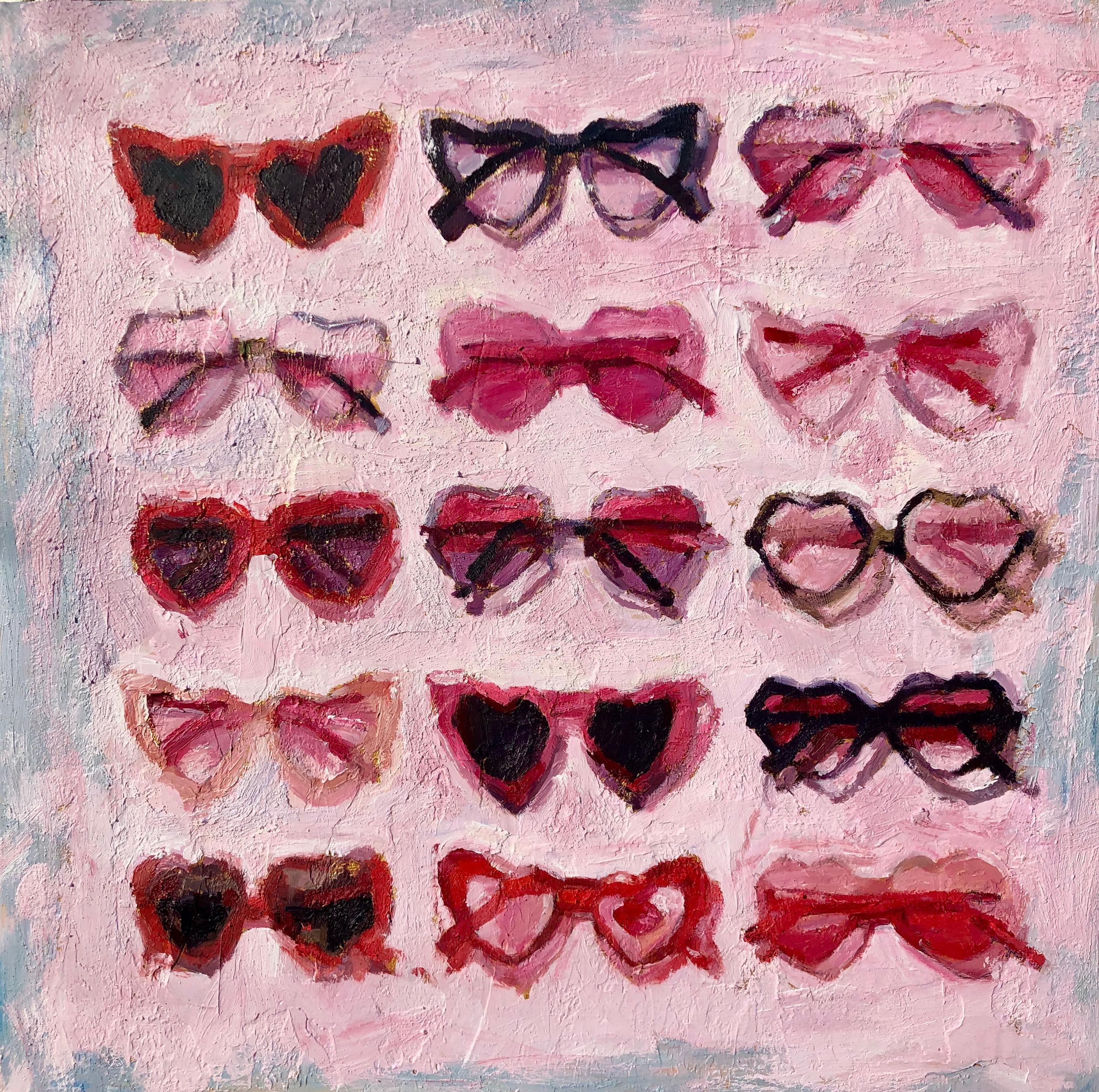 I Heart Sunglasses, Original Painting - Art by Nava Lundy