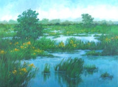 Goldenrod Marsh, Oil Painting