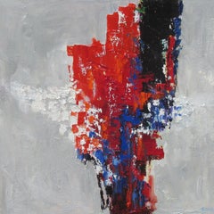 Totem, Abstract Oil Painting