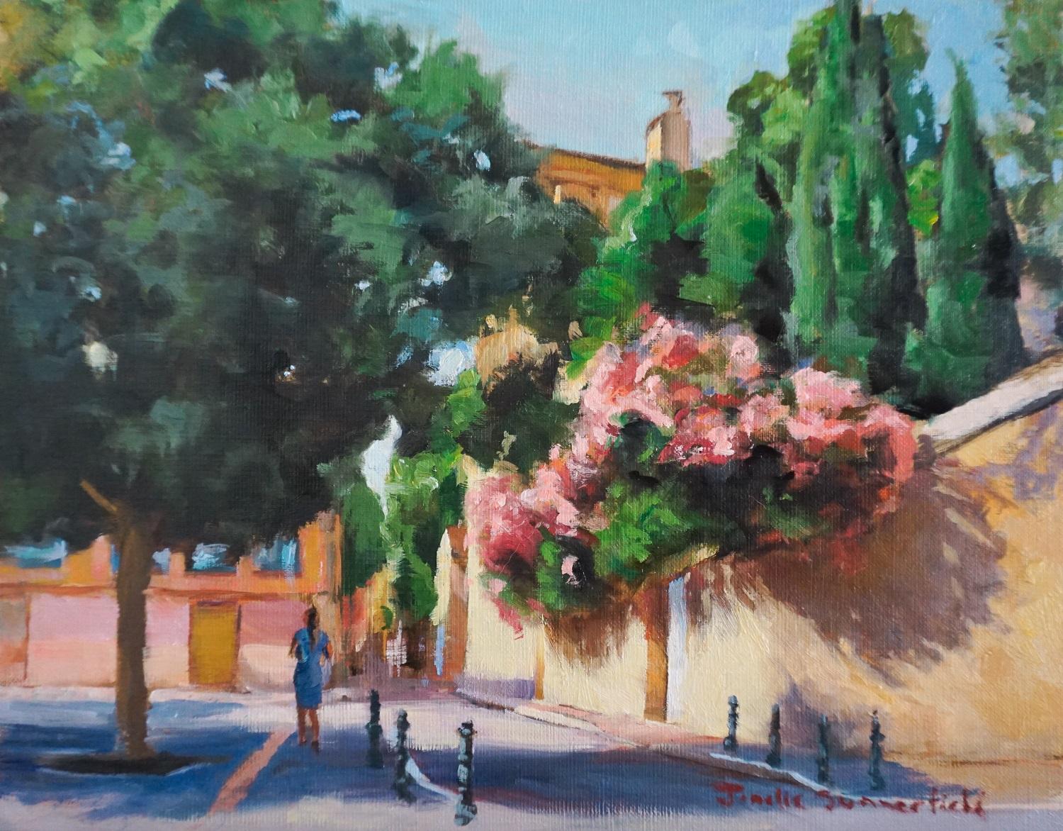 Jonelle Summerfield Interior Painting - A Walk in Aix, Oil Painting