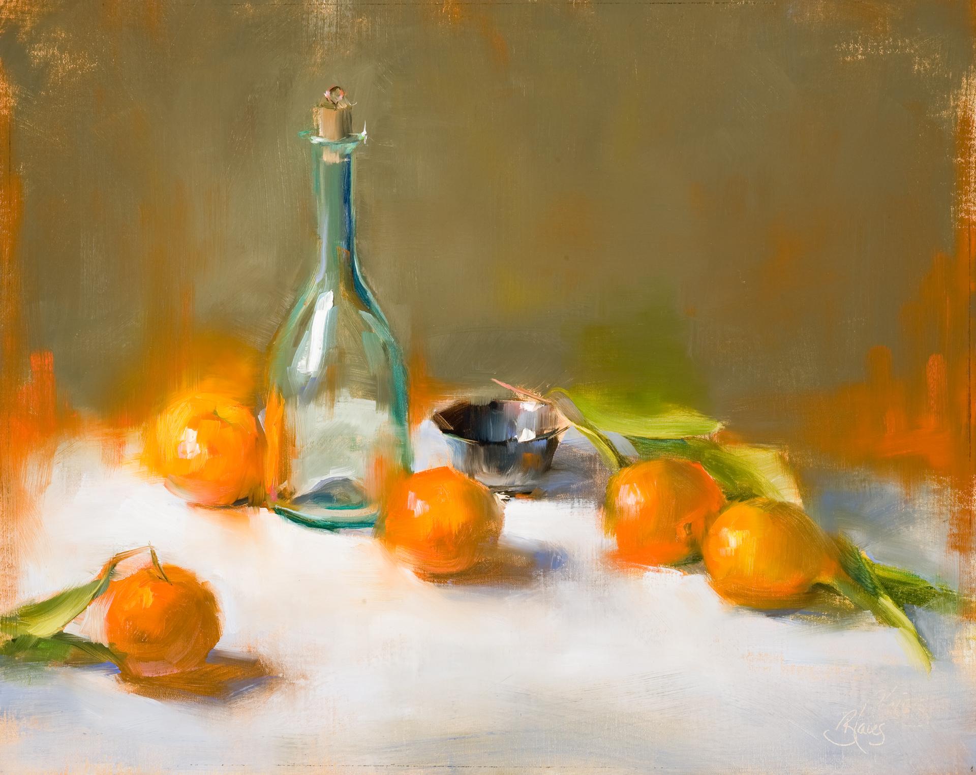 Aura of Orange, Oil Painting - Art by Pamela Blaies