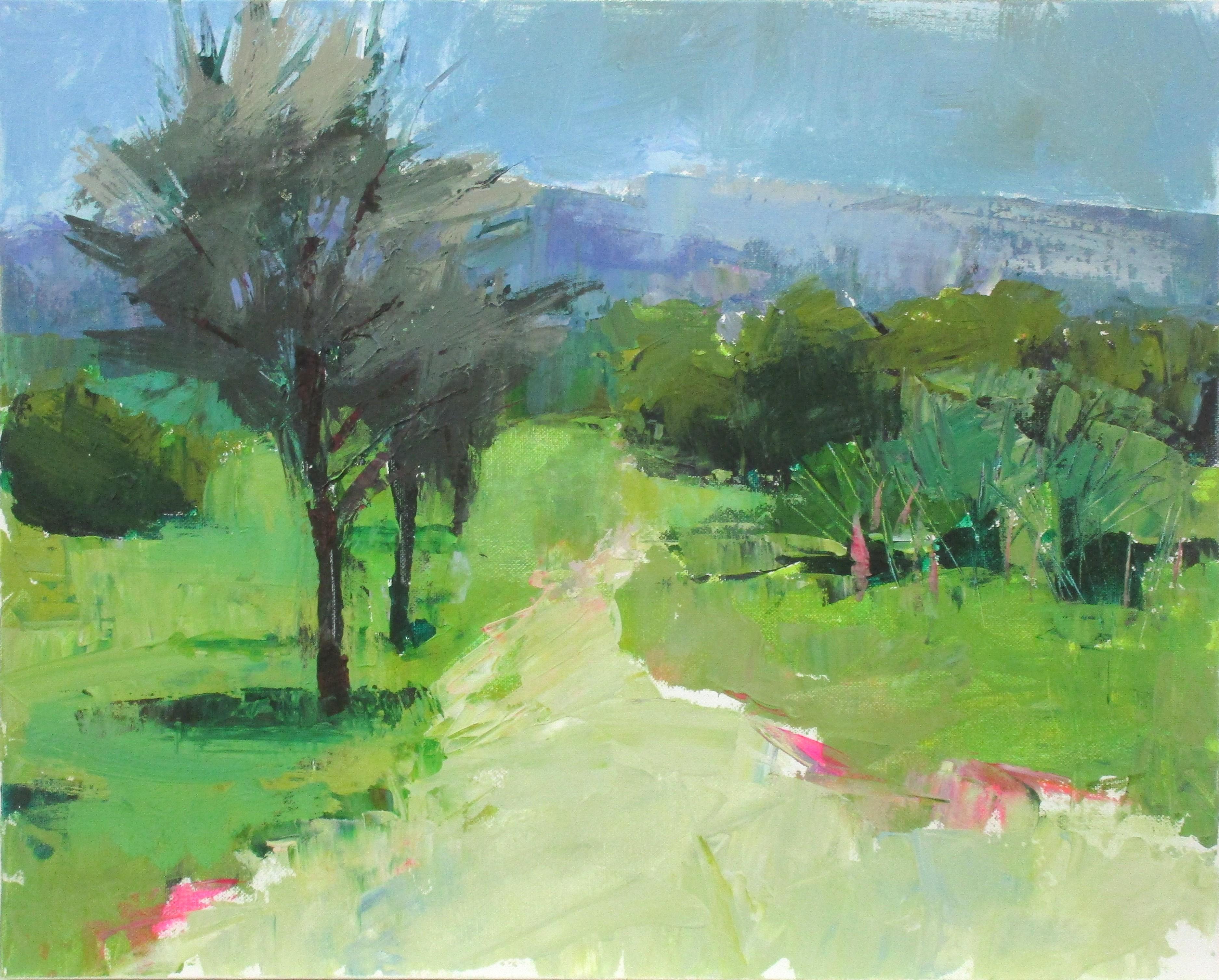 Path near Les Baux, Original Painting - Art by Janet Dyer
