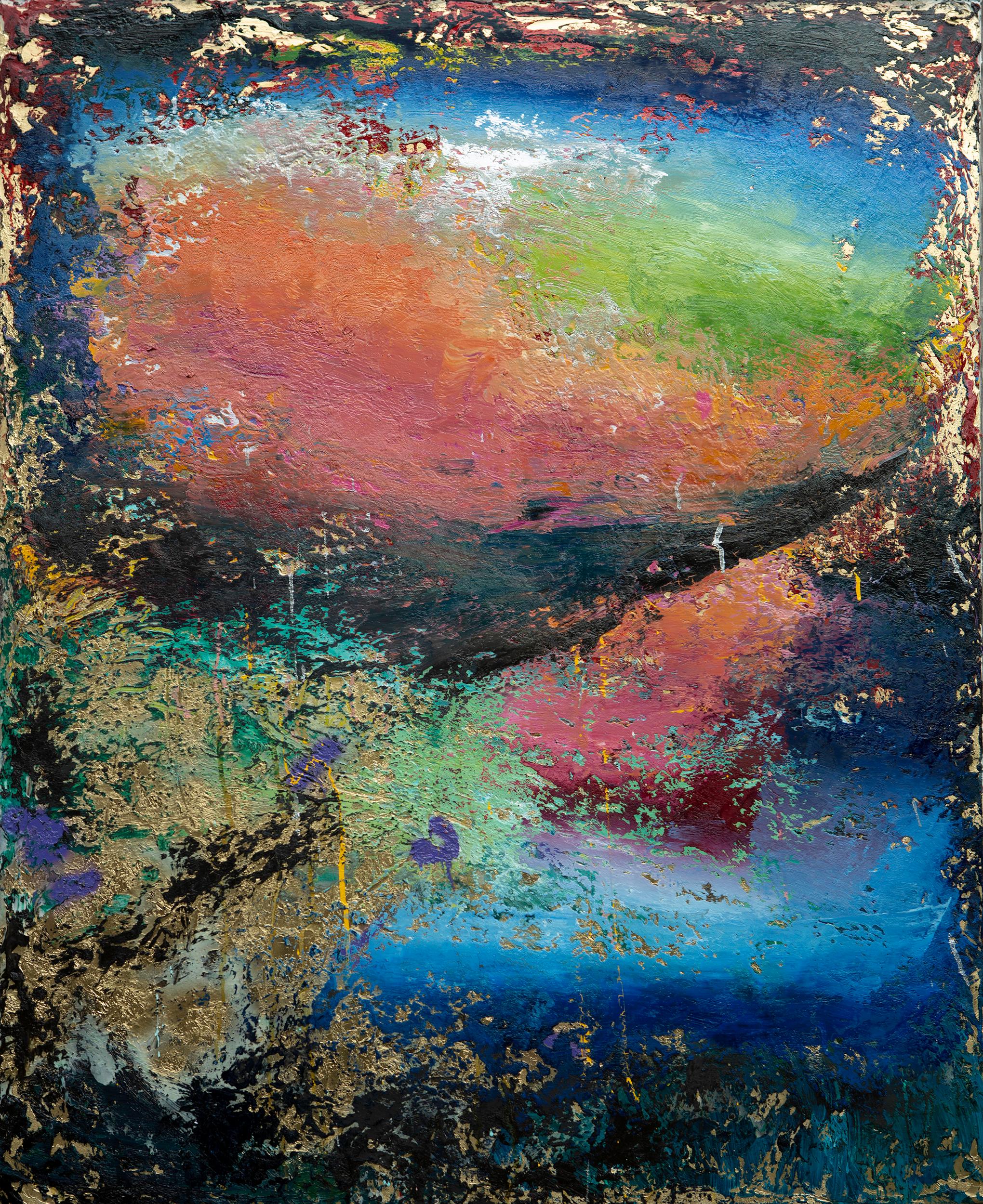 As the Sky Opened Up, Abstract Painting - Mixed Media Art by Scott Dykema