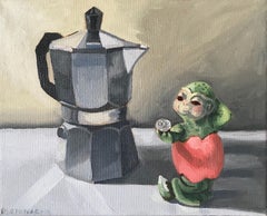Dragon Coffee, Oil Painting
