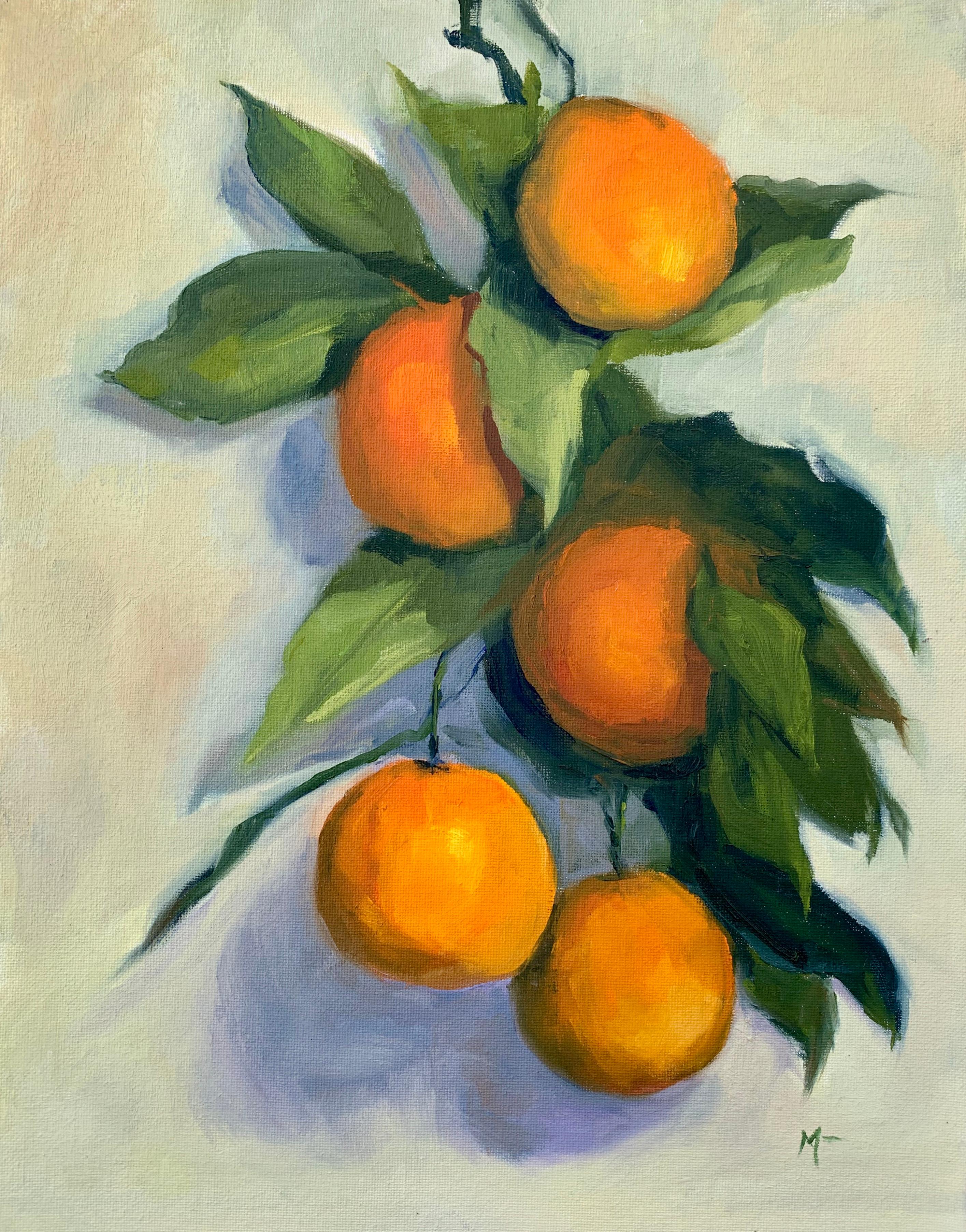 The Citrus Branch, Oil Painting - Art by Malia Pettit